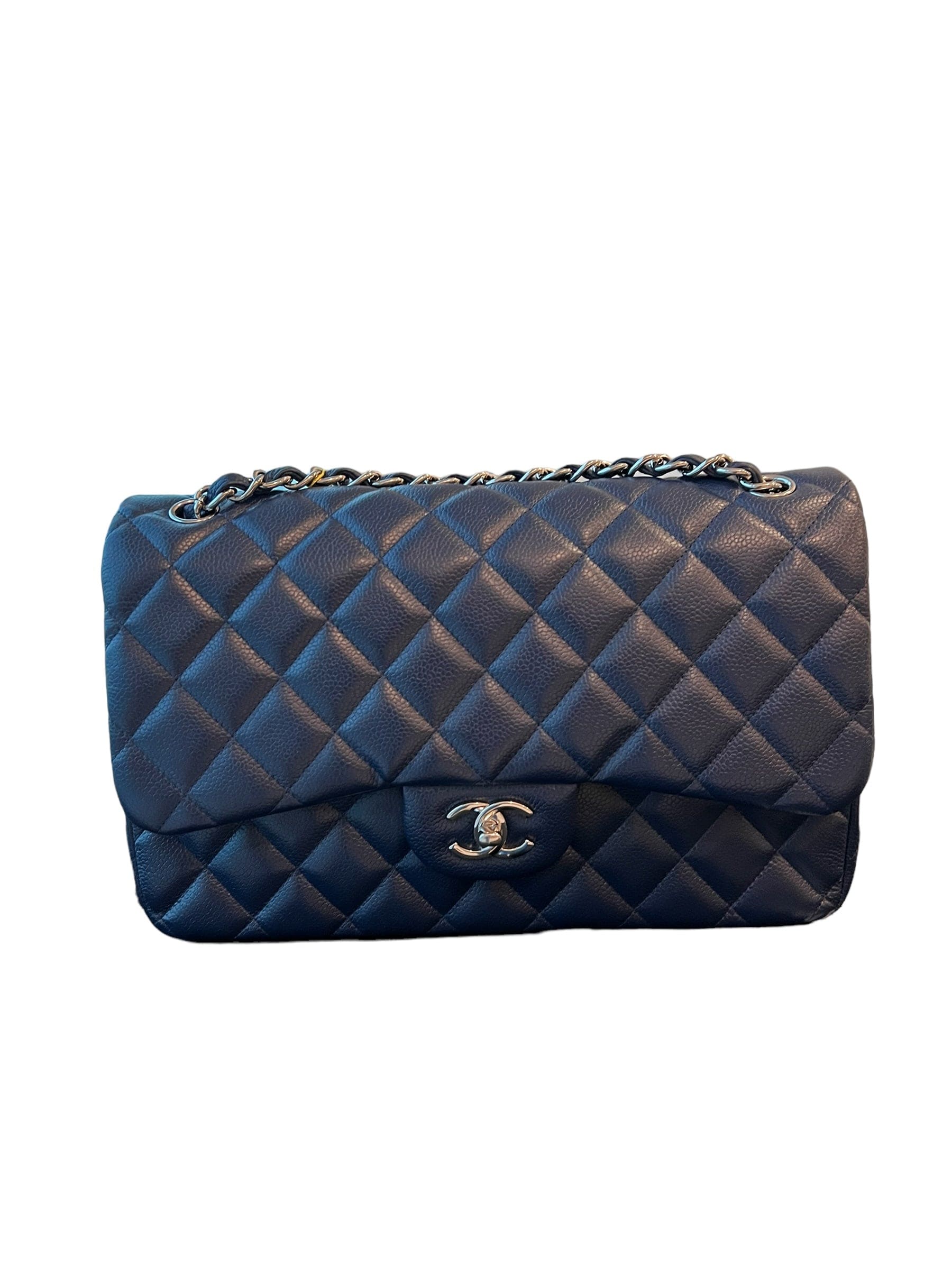 Chanel Chanel Classic Double Flap Jumbo Blue Caviar SHW
#15 SYCM114