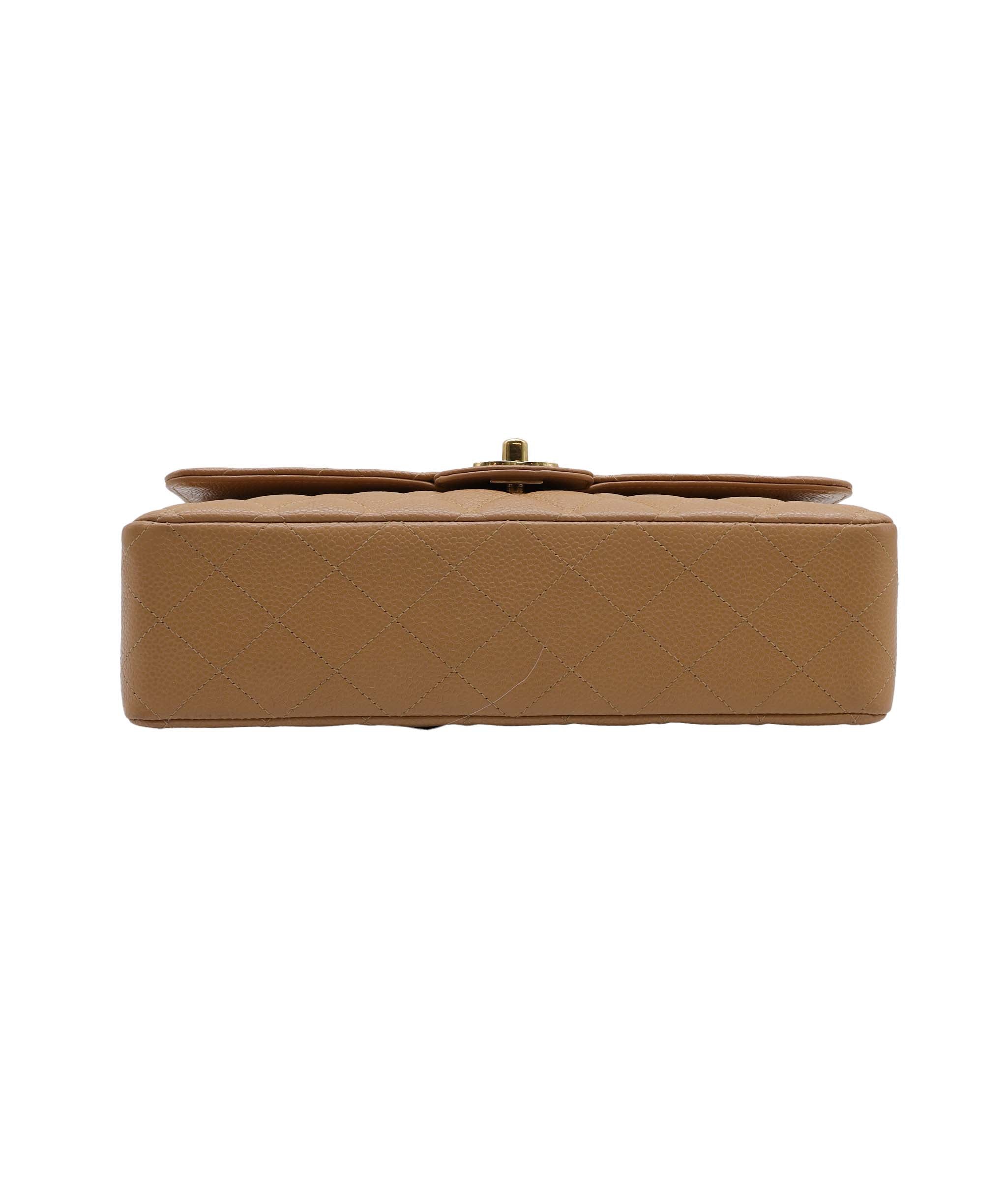 Chanel Chanel Classic Medium Caviar GHW Dark Beige DXBS2342