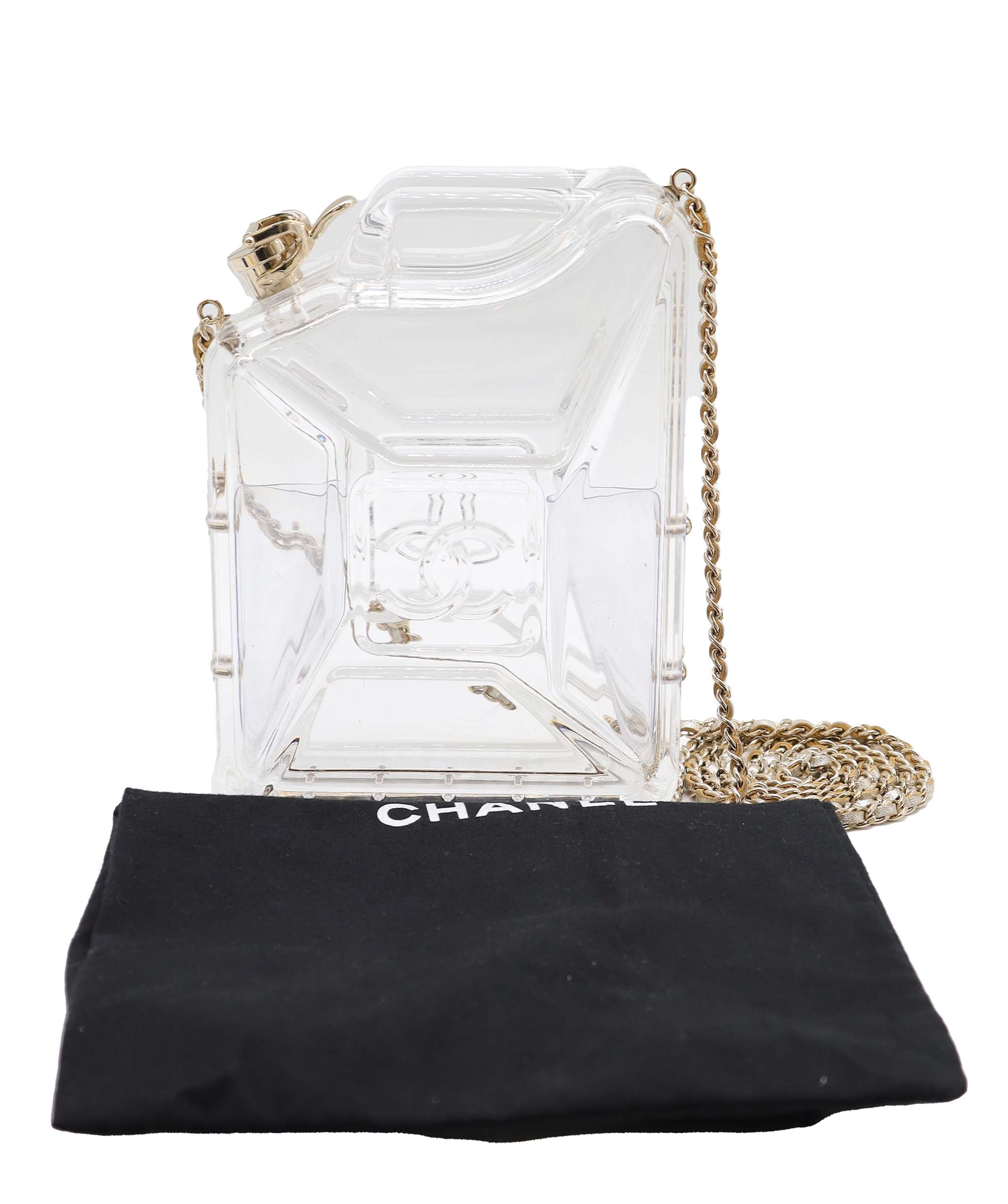 Chanel Chanel Clear Plexiglass Dubai By Night Gas Can Evening Bag DXBS4008