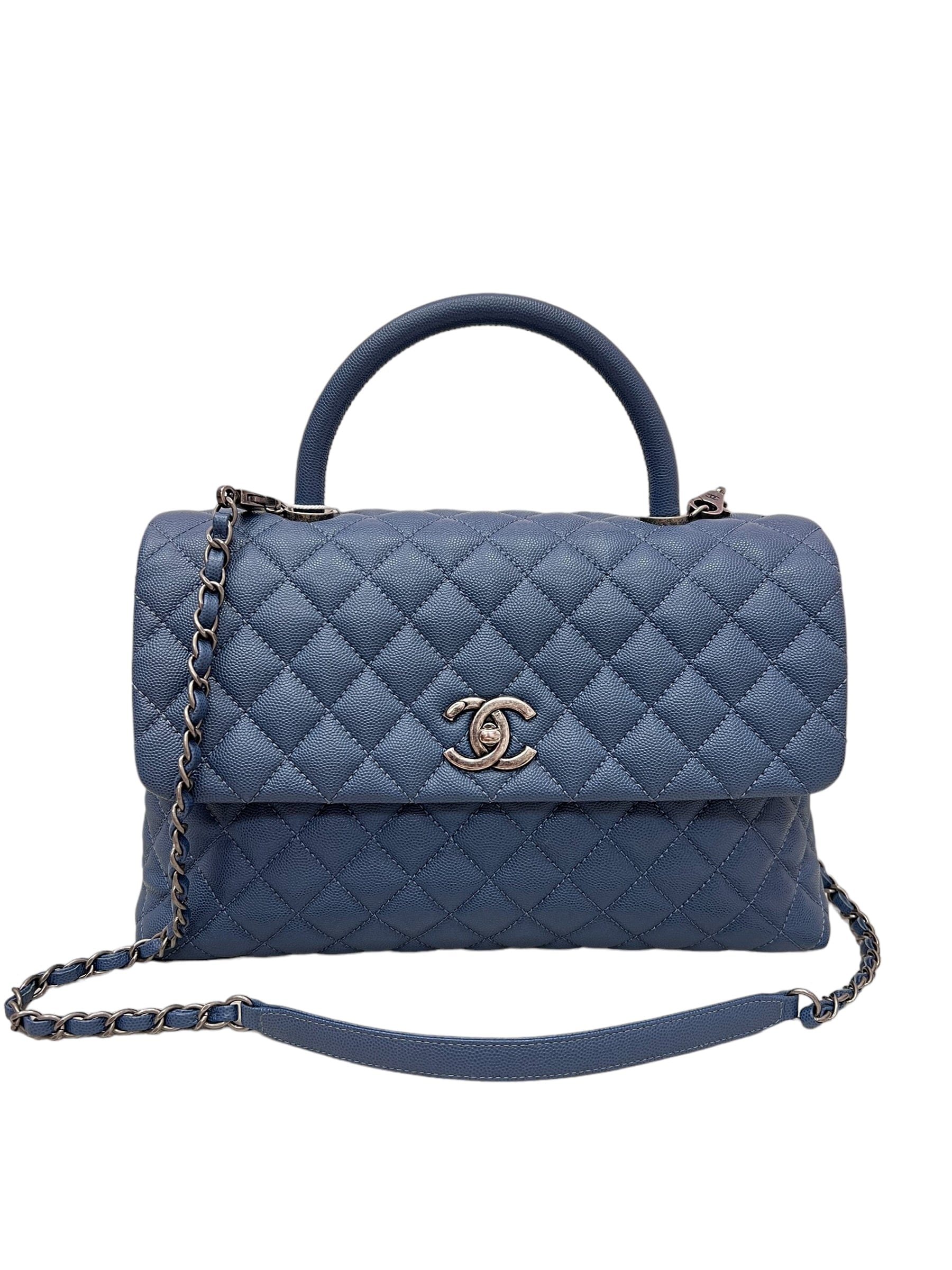 Chanel Coco Handle Medium Blue Jean SYCK1020 LuxuryPromise