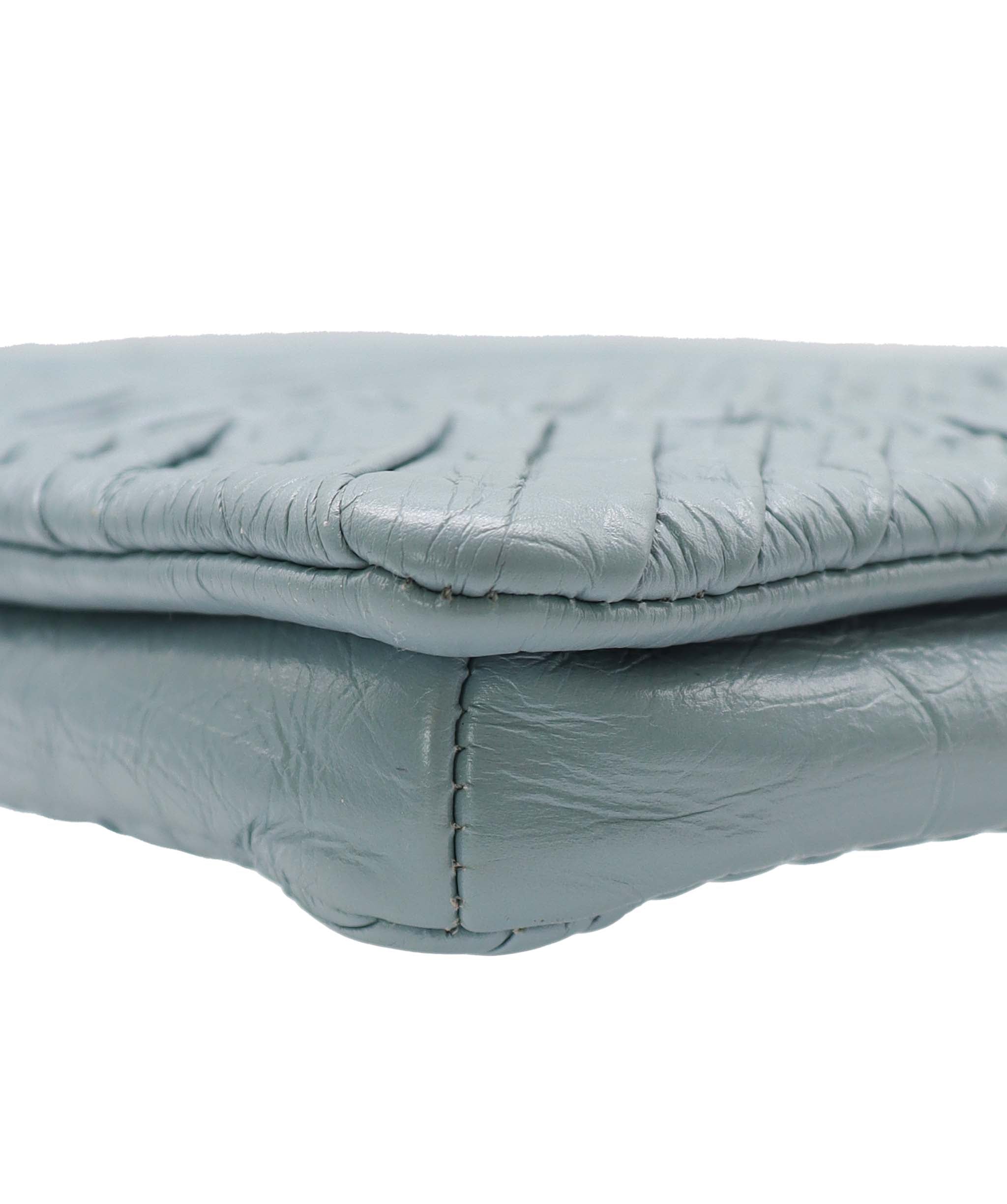 Chanel Chanel Coco Pleats Blue Clutch Greek Collection DXBS3354