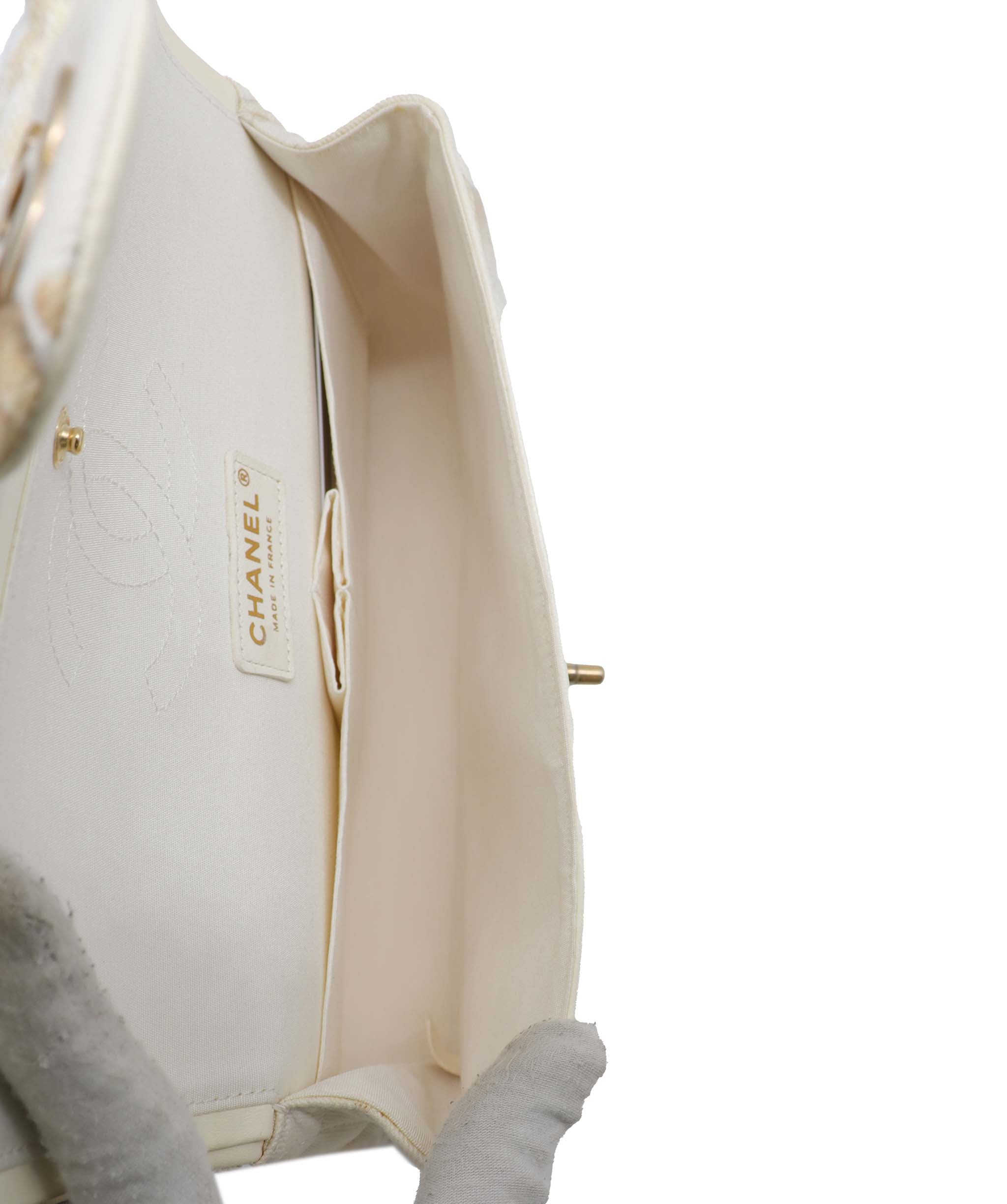 Chanel Chanel Denim Canvas Flower Classic Flap - DXBS2774