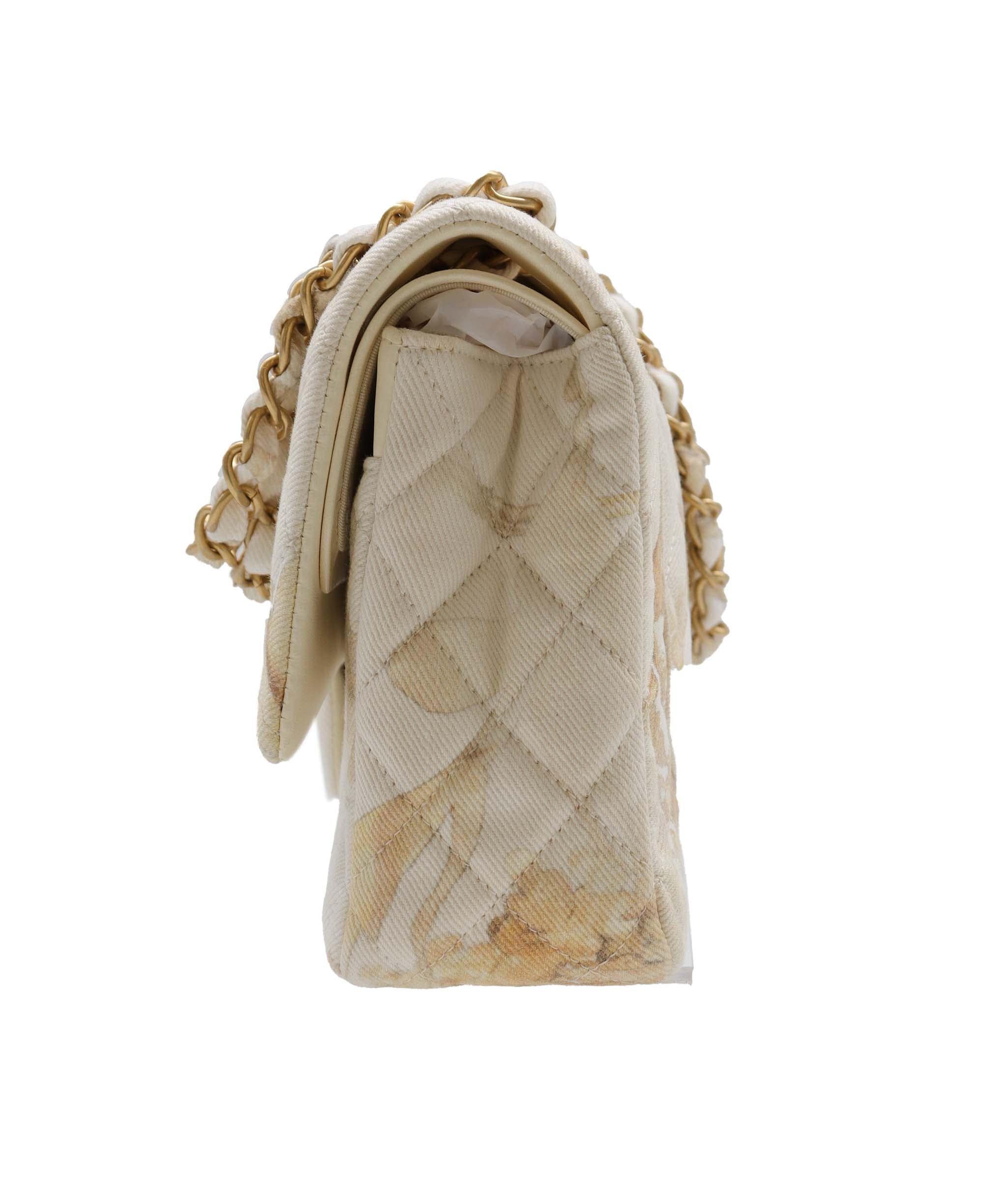 Chanel Chanel Denim Canvas Flower Classic Flap - DXBS2774