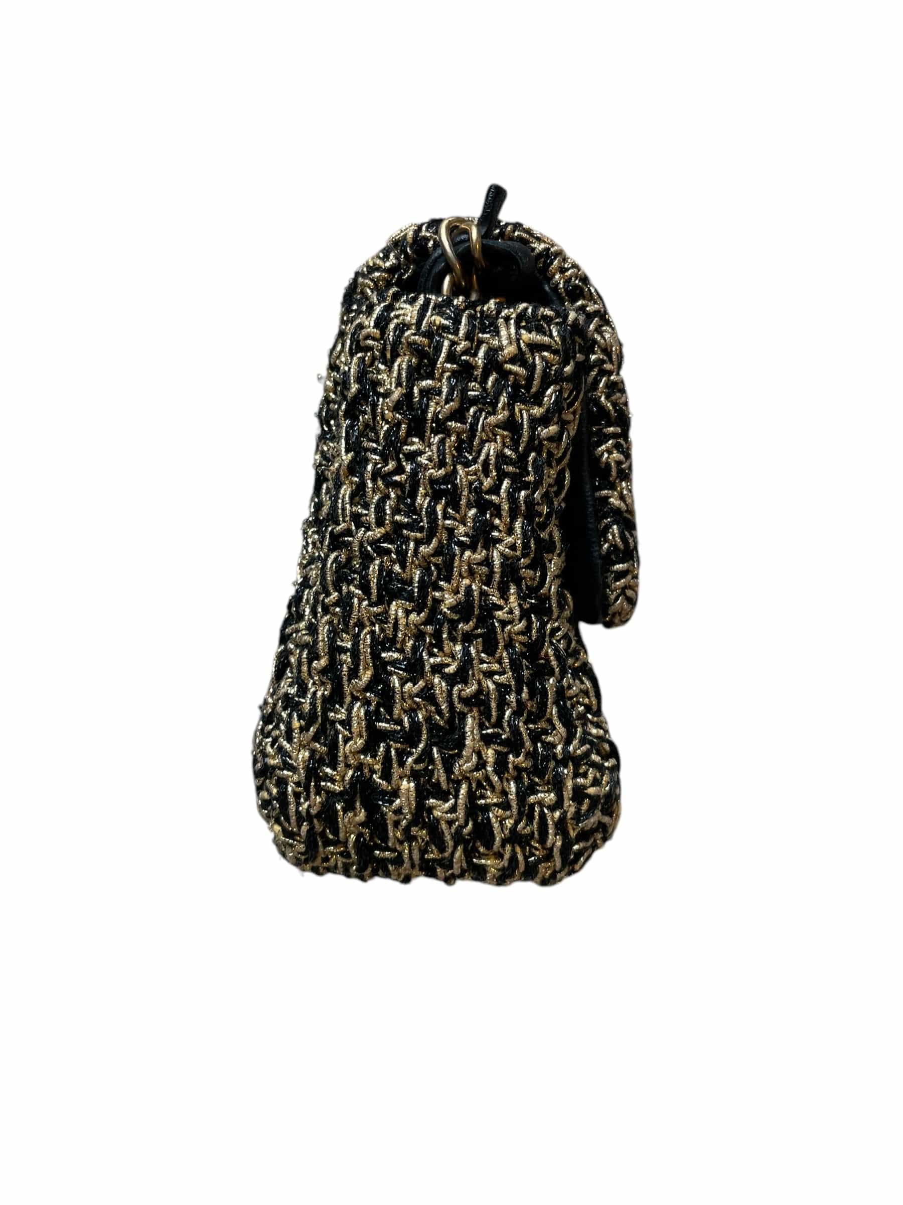 Chanel Chanel gold tweed mini flap, GHW DXBK0373