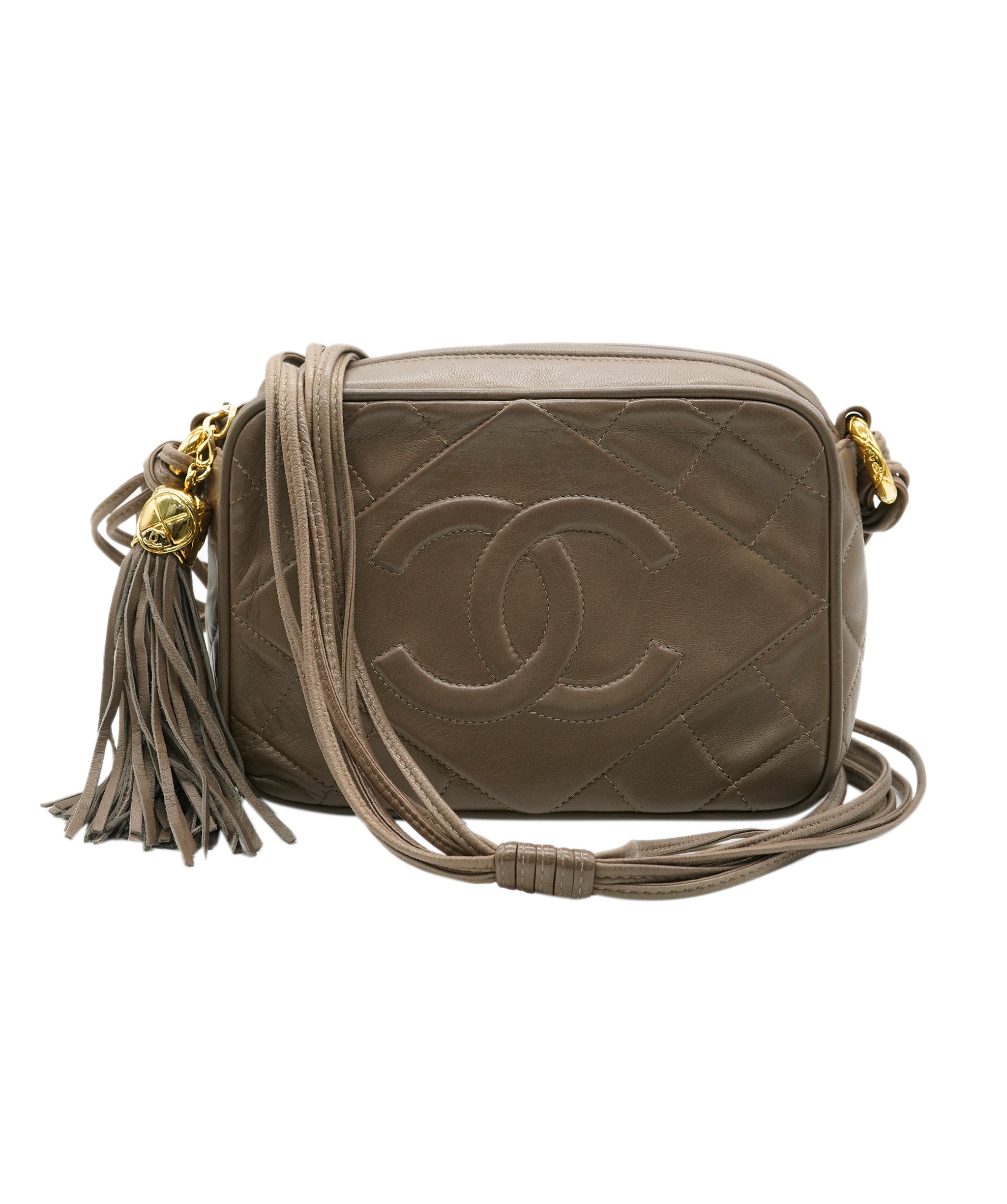 Chanel Chanel lambskin brown camera bag AKC0089