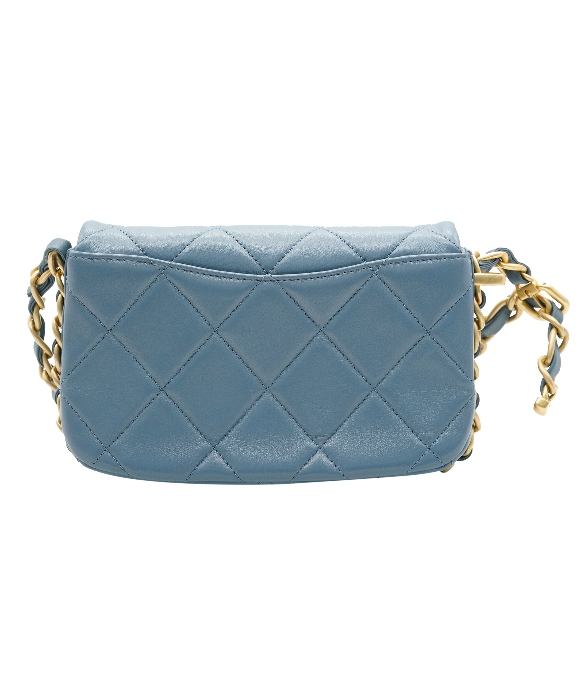 Chanel Chanel lambskin pale blue bag AKC0090
