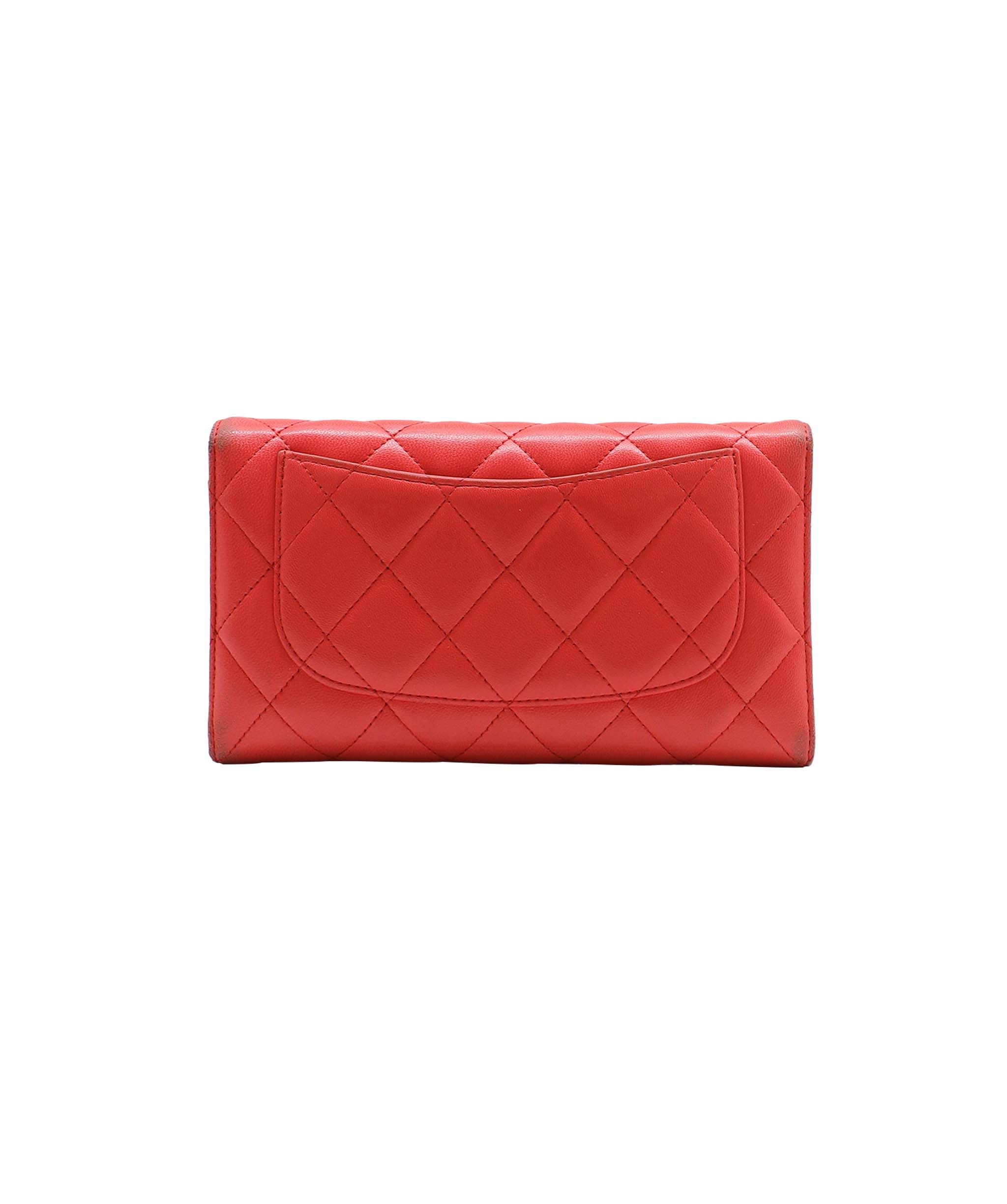 Chanel Chanel Long Wallet Red Lambskin #12
SKC1913