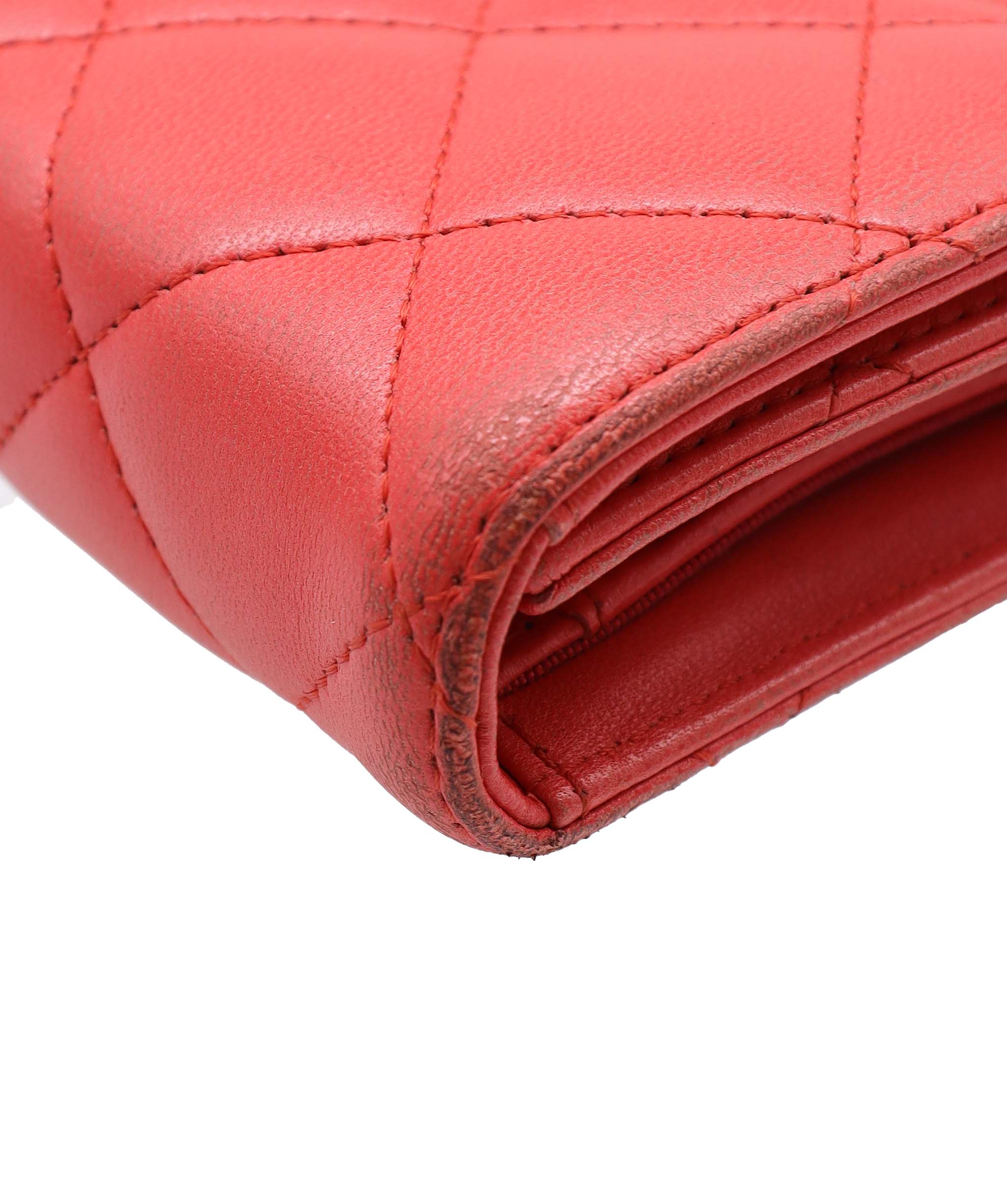 Chanel Chanel Long Wallet Red Lambskin #12
SKC1913