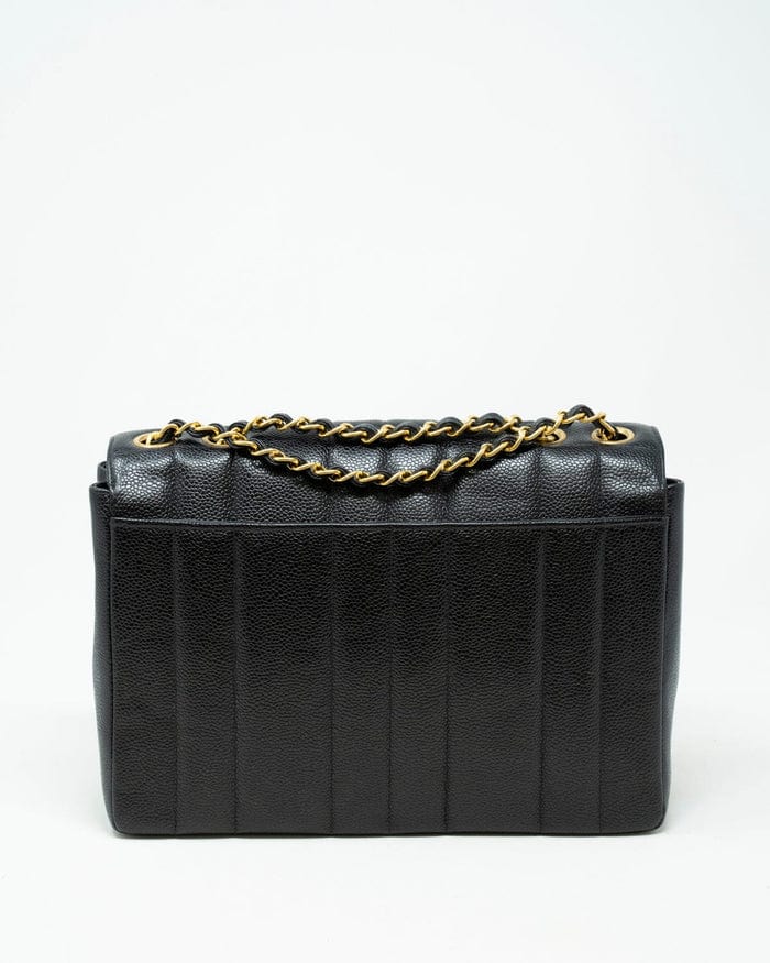 Chanel Chanel Mademoiselle Classic Single Flap Black Caviar GHW - DXBS1461