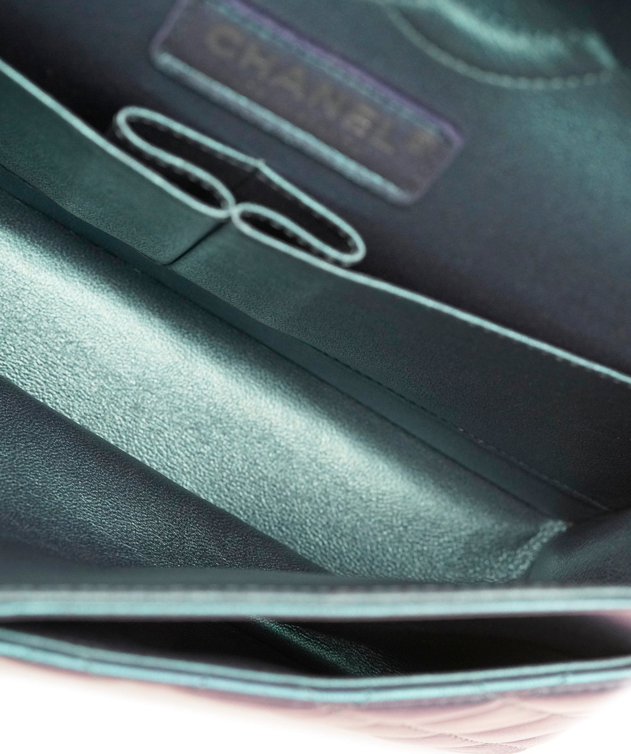 Chanel Chanel Medium Double Metallic Blue Lambskin DXBS3739