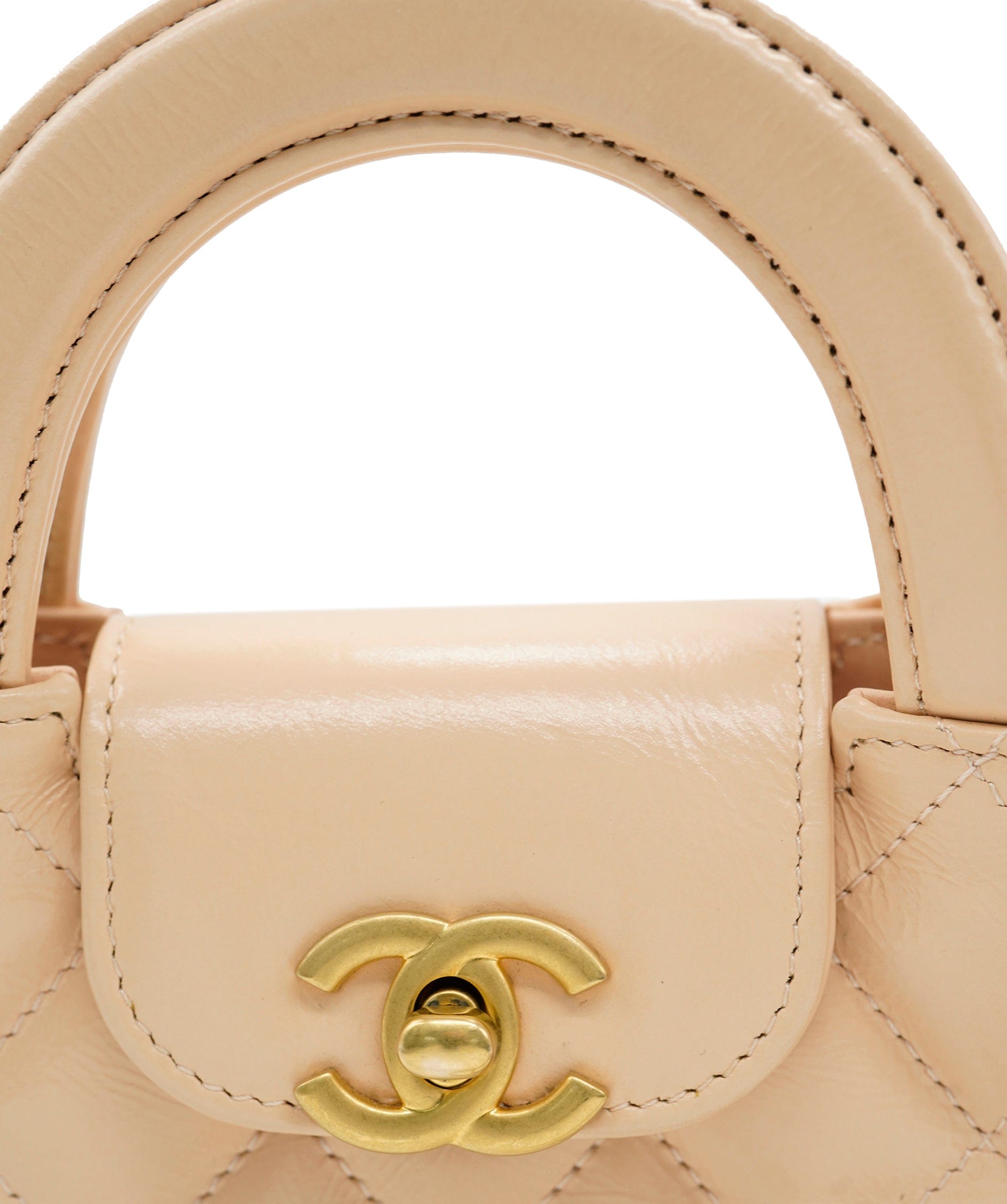 Chanel Chanel Micro Beige Kelly With GHW ALC2962