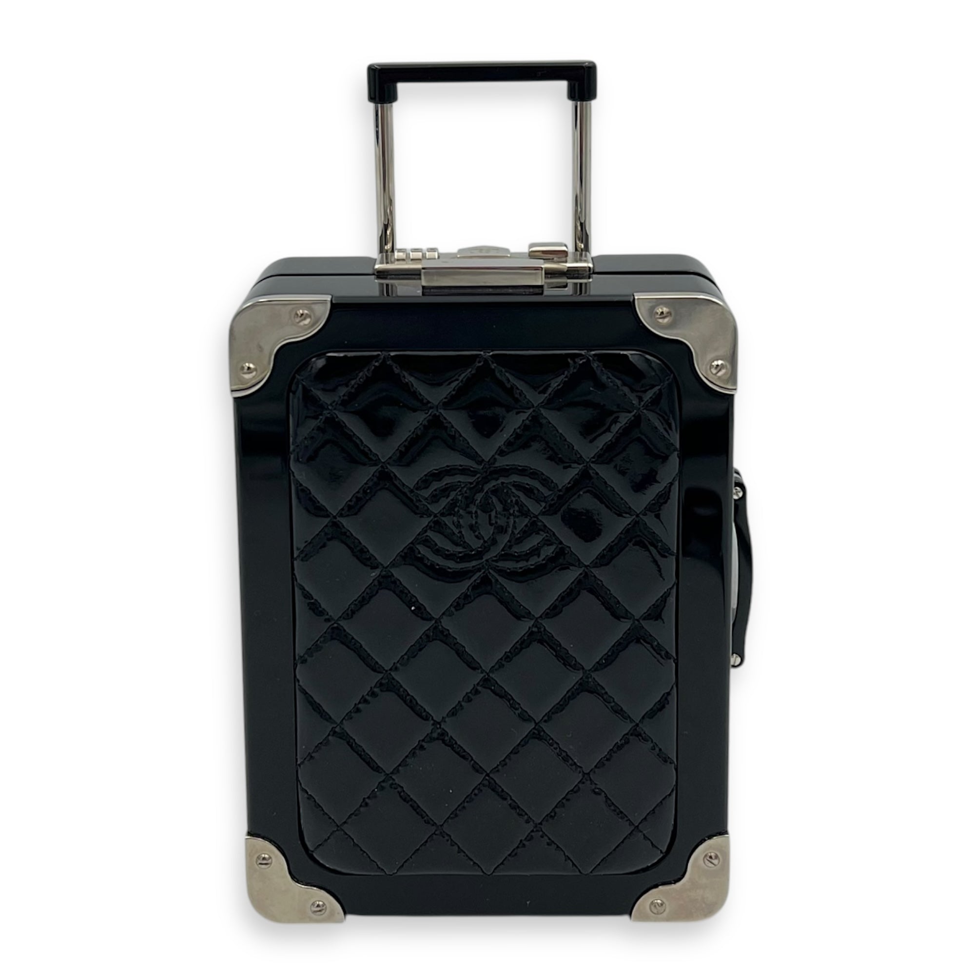 Chanel Chanel Minaudiere Trolley Black Clutch in, Silver hardware C2507-007262VZ