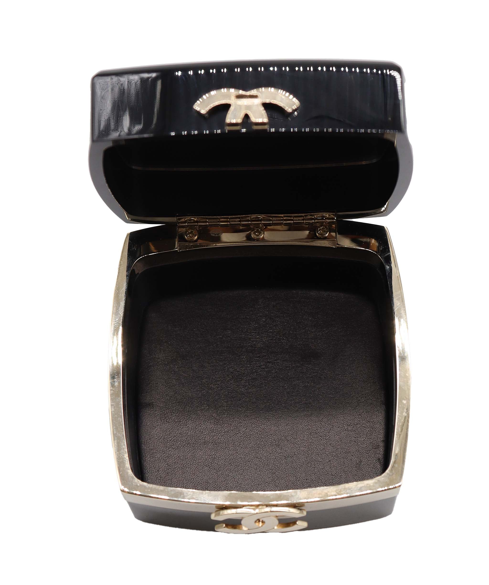 Chanel Chanel Minaudiere Vani Black Lucite Gold E2301038 ASC5915