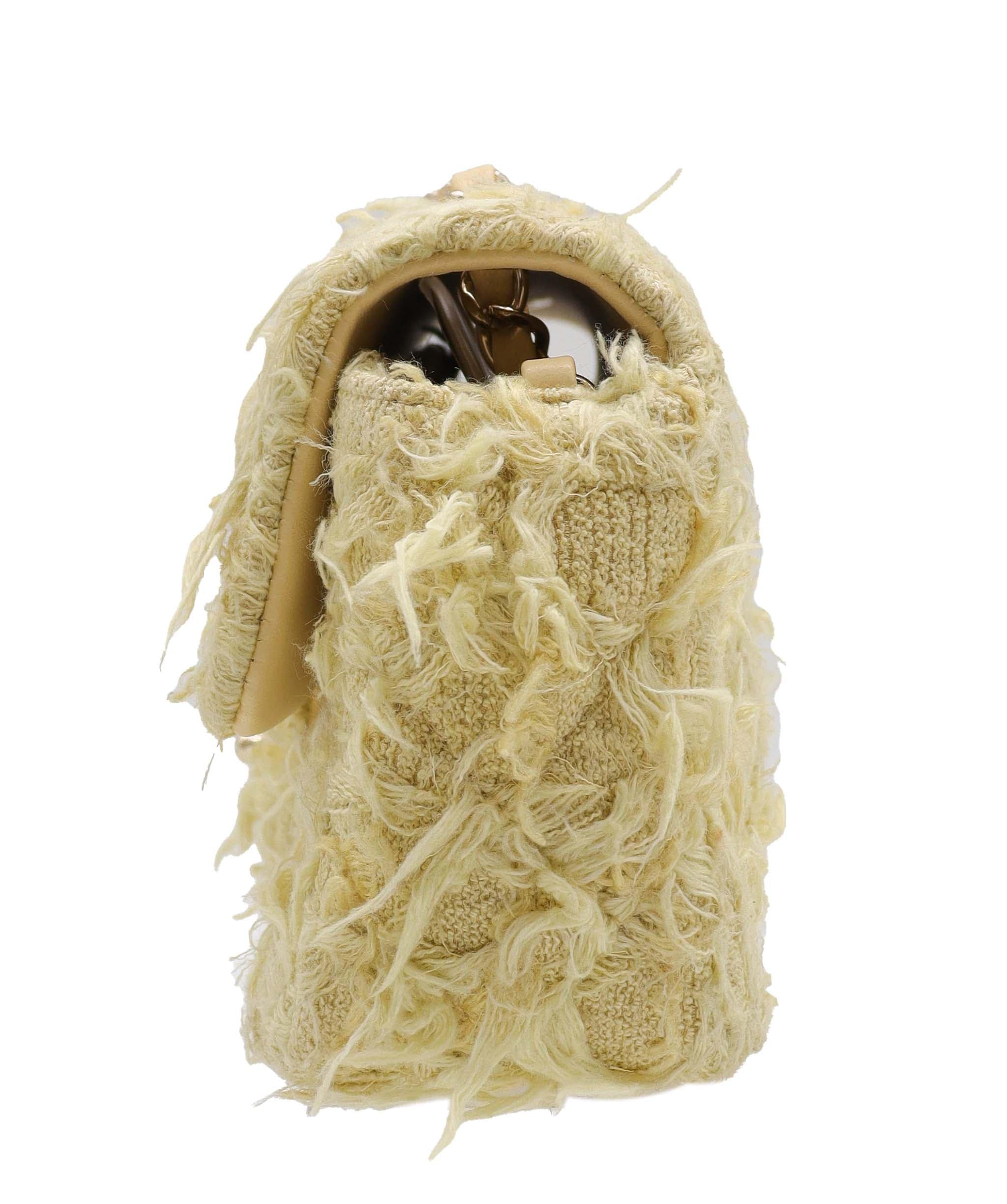 Chanel Chanel Mini Flap Bag Yellow Tweed C24041935 ASC5871