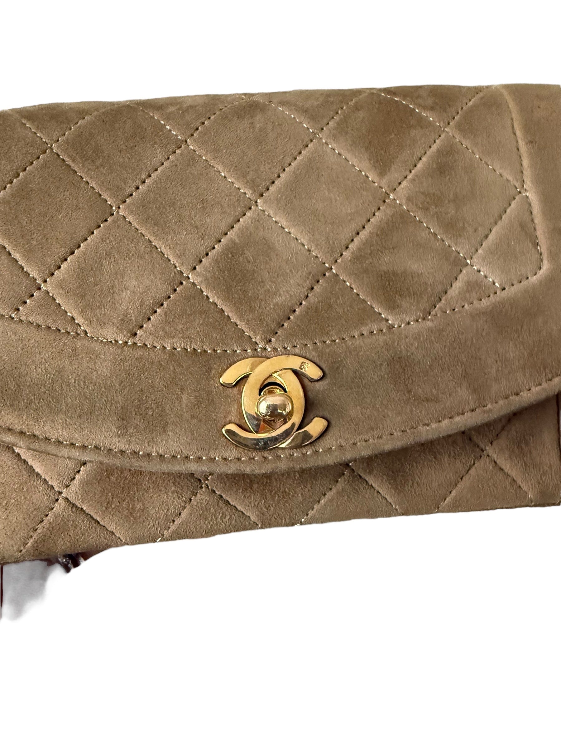 Chanel Chanel Mini Matelasse Nubuck Brown DXBK0505