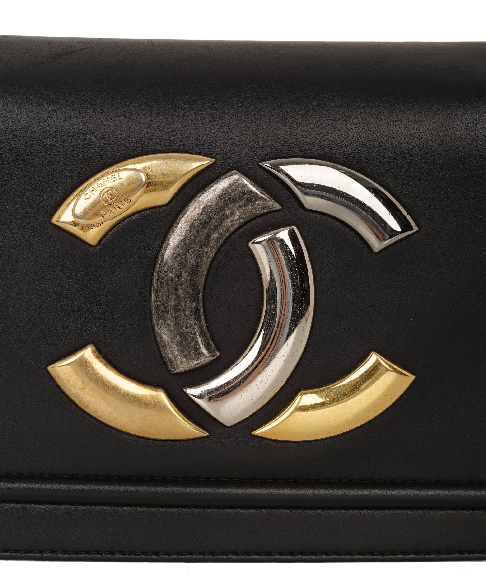 Chanel Chanel Mixed Tone CC Flap Black ALC4170