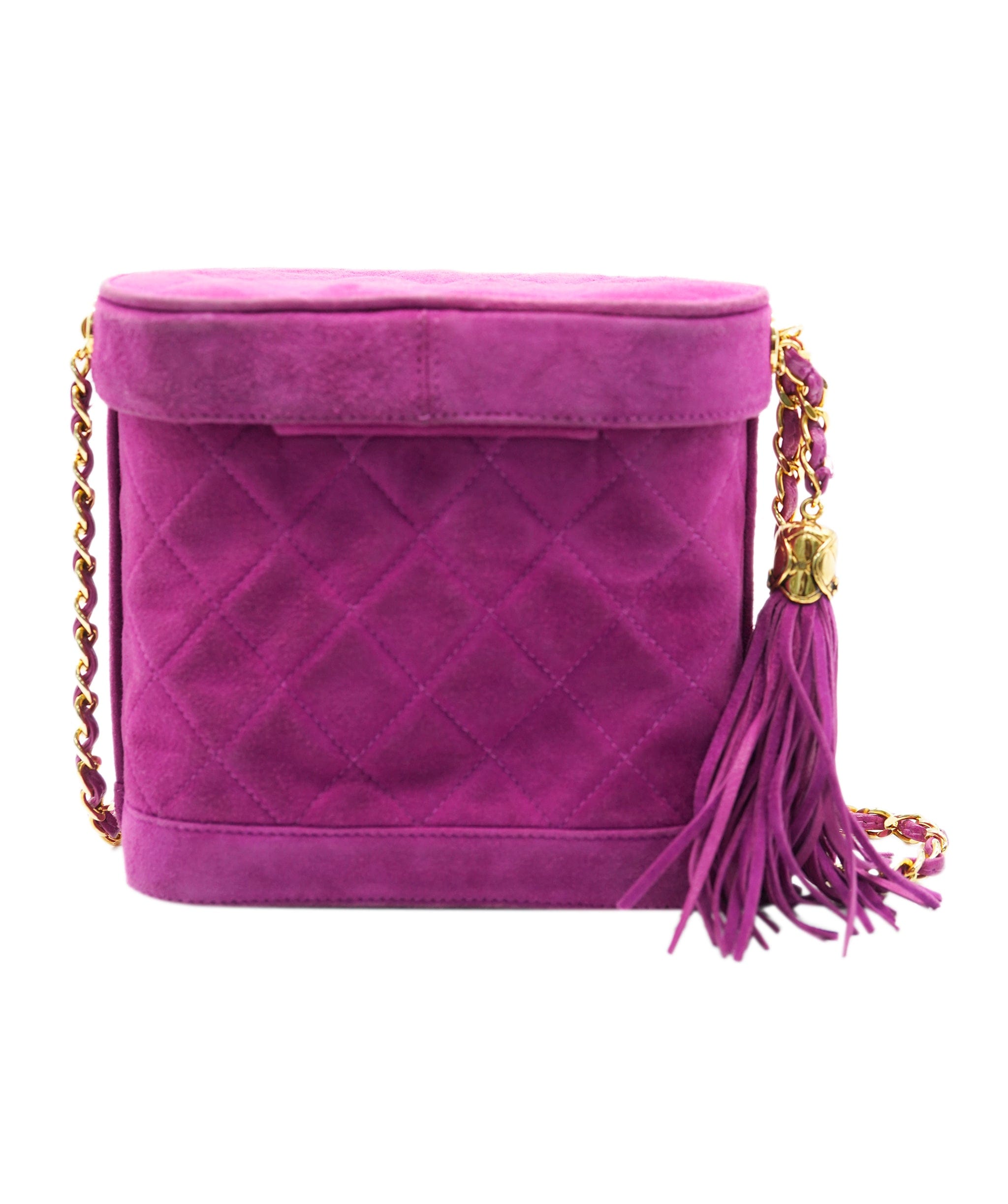 Chanel Chanel Purple Suede Tassel Crossbody Bag ALC2217