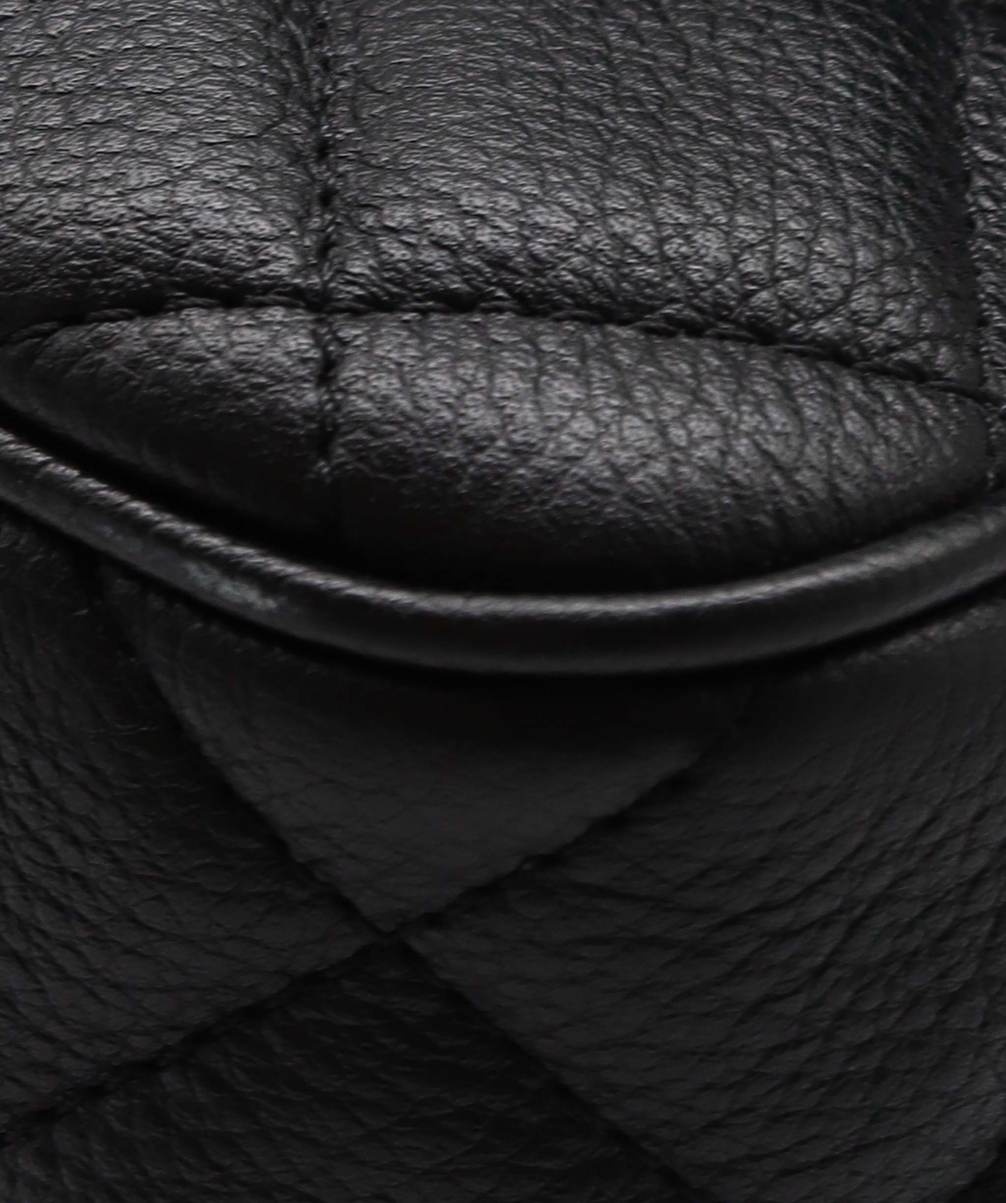 Chanel CHANEL QUILTED LEATHER LARGE BLACK CAVIAR CASUAL ROCK FLAP BAG RJC4442