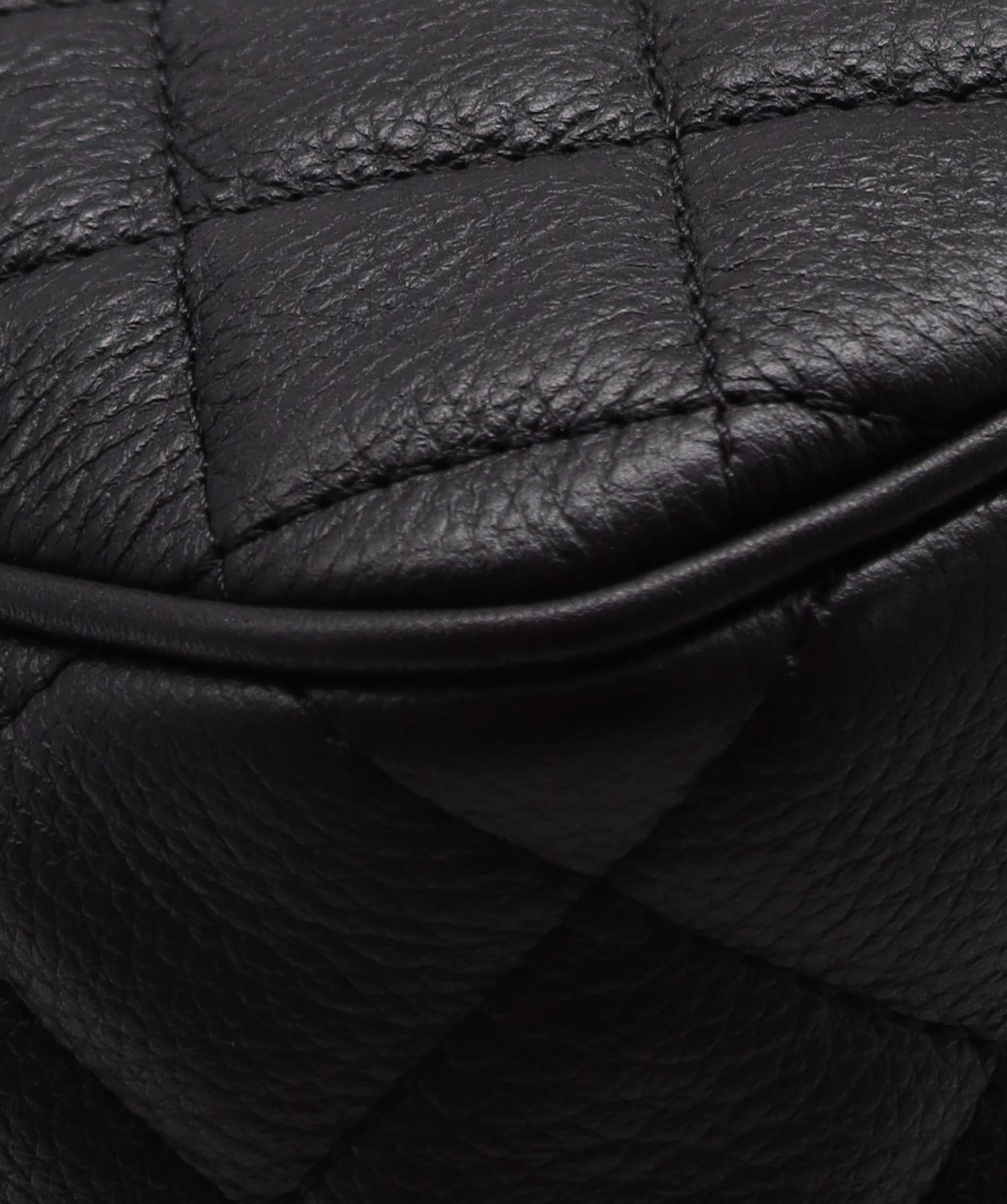 Chanel CHANEL QUILTED LEATHER LARGE BLACK CAVIAR CASUAL ROCK FLAP BAG RJC4442