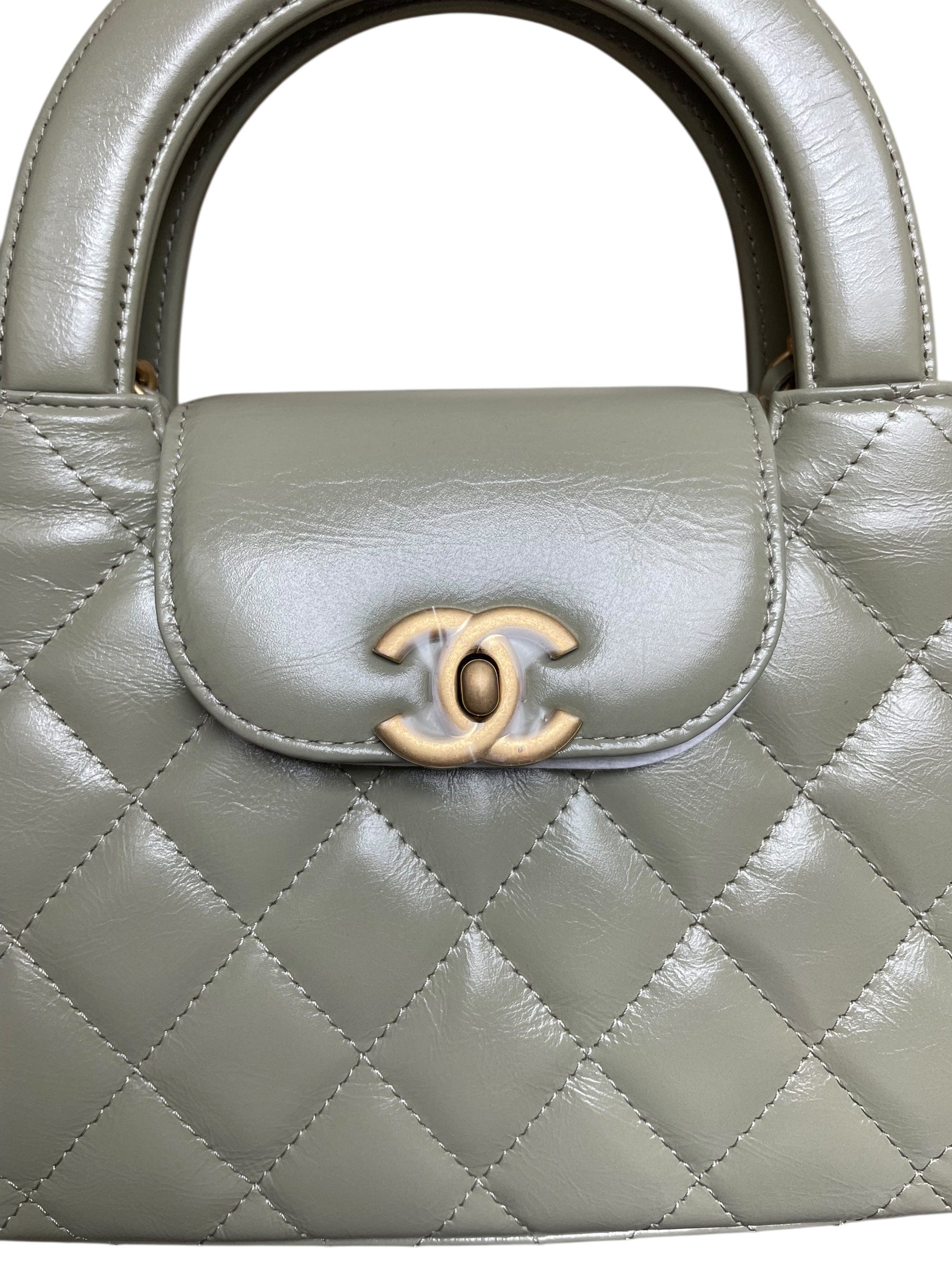 Chanel Chanel Sage Khaki Green Large Kelly Shopping Bag Brand New DXBK0239