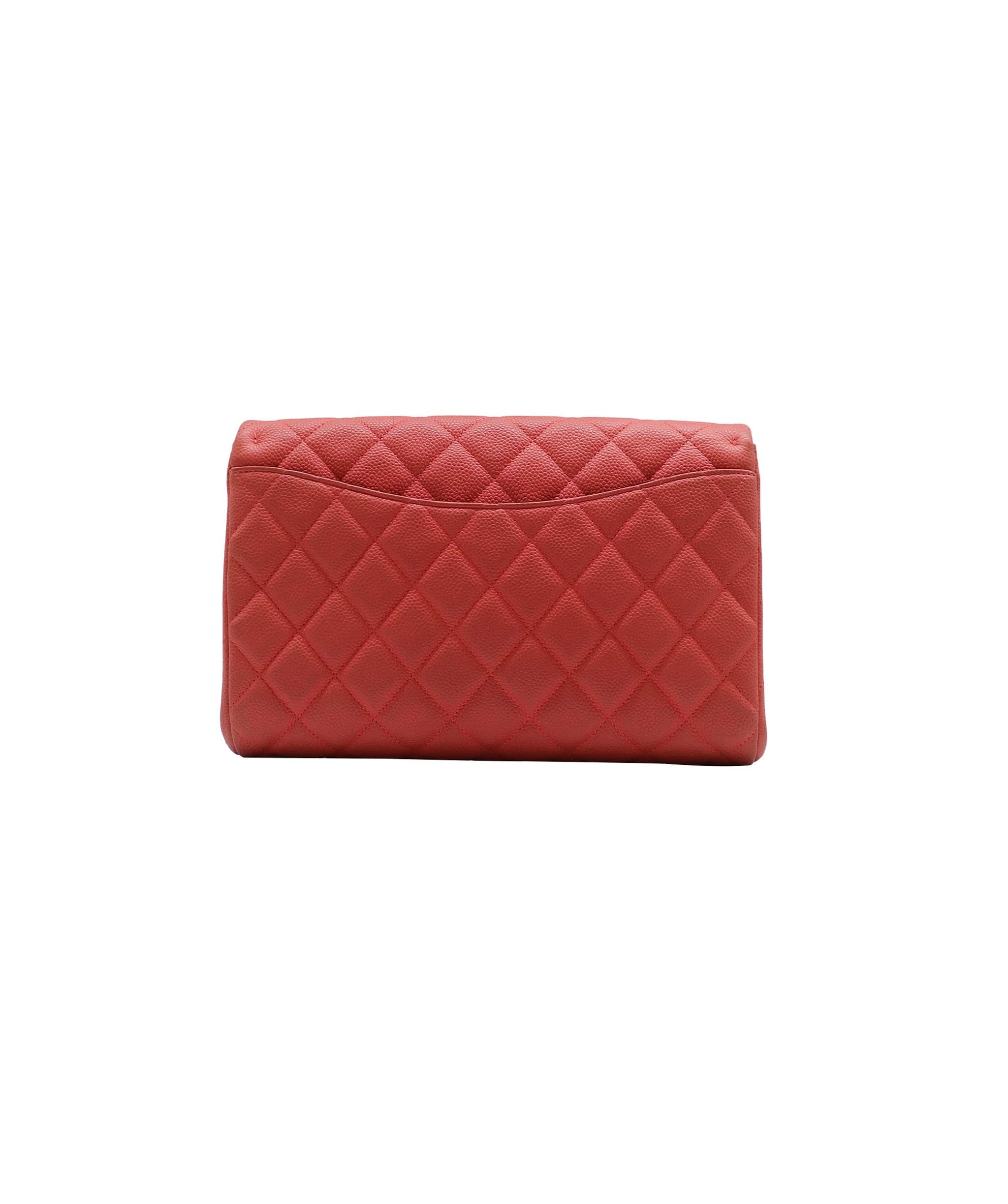 Chanel Chanel Shoulder Clutch Red Caviar SHW #18
SKC1912