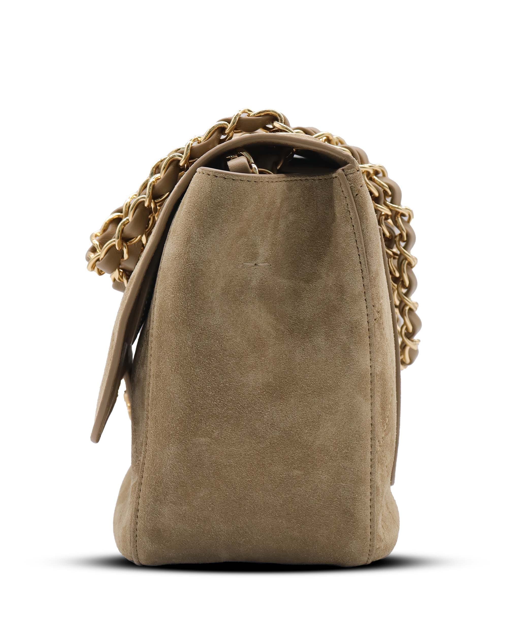 Chanel CHANEL SUEDE BAG BROWN SUEDE ASC7288