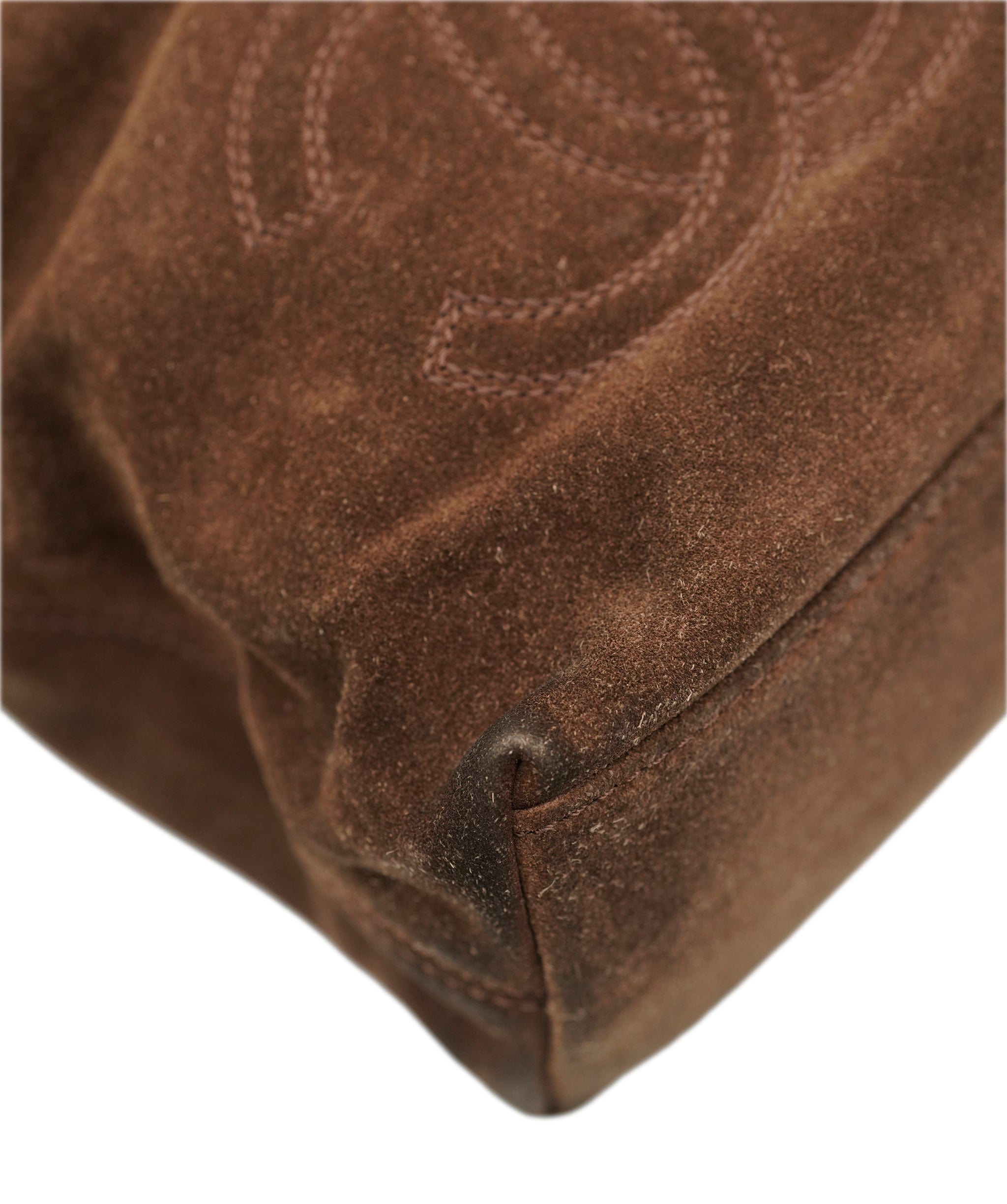 Chanel Chanel Suede Brown CC Shoulder Bag ALC2385