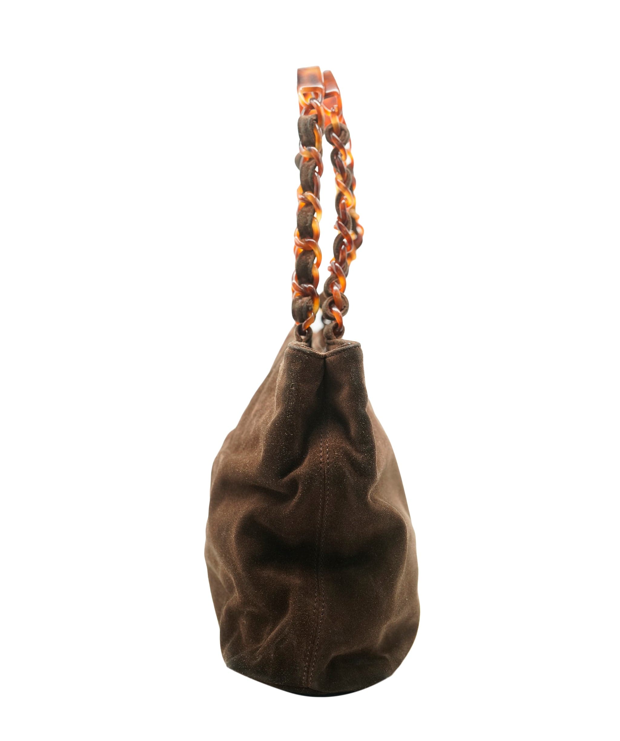 Chanel Chanel Suede Brown CC Shoulder Bag ALC2385