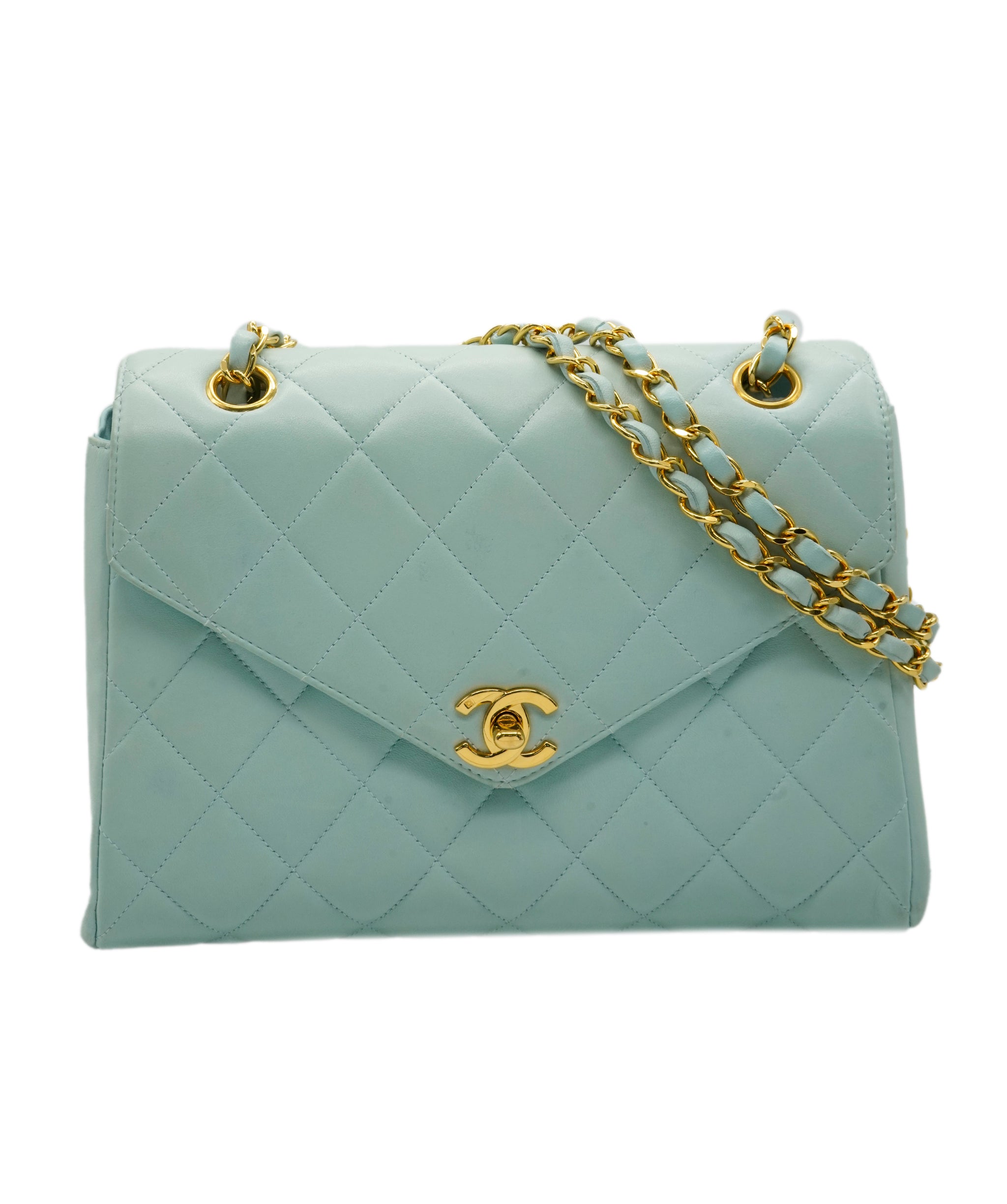 Chanel Chanel tiffany blue bag GHW AKC0086