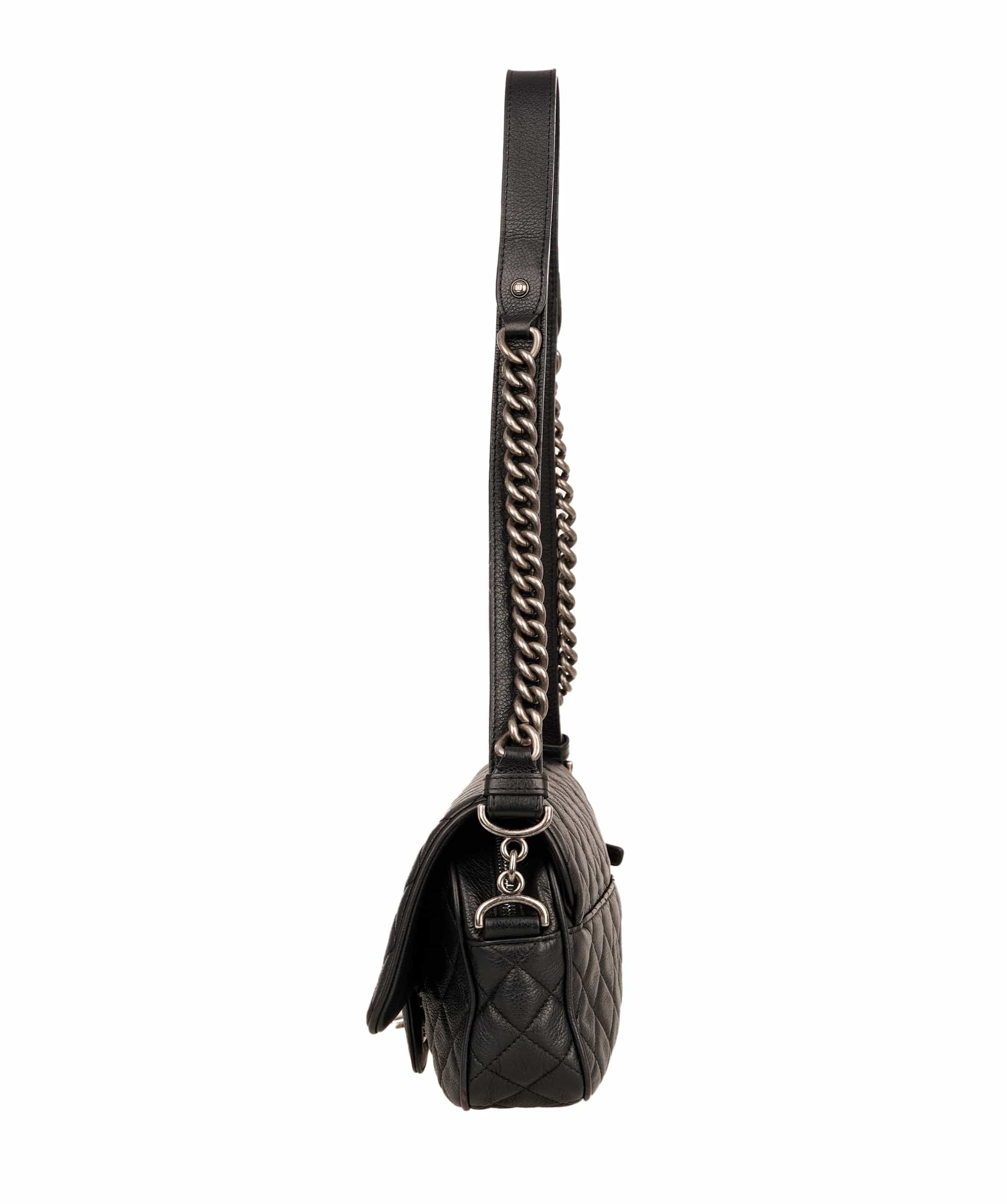 Chanel Chanel Timeless/Boy 26cm caviar black shw bag - APC0024