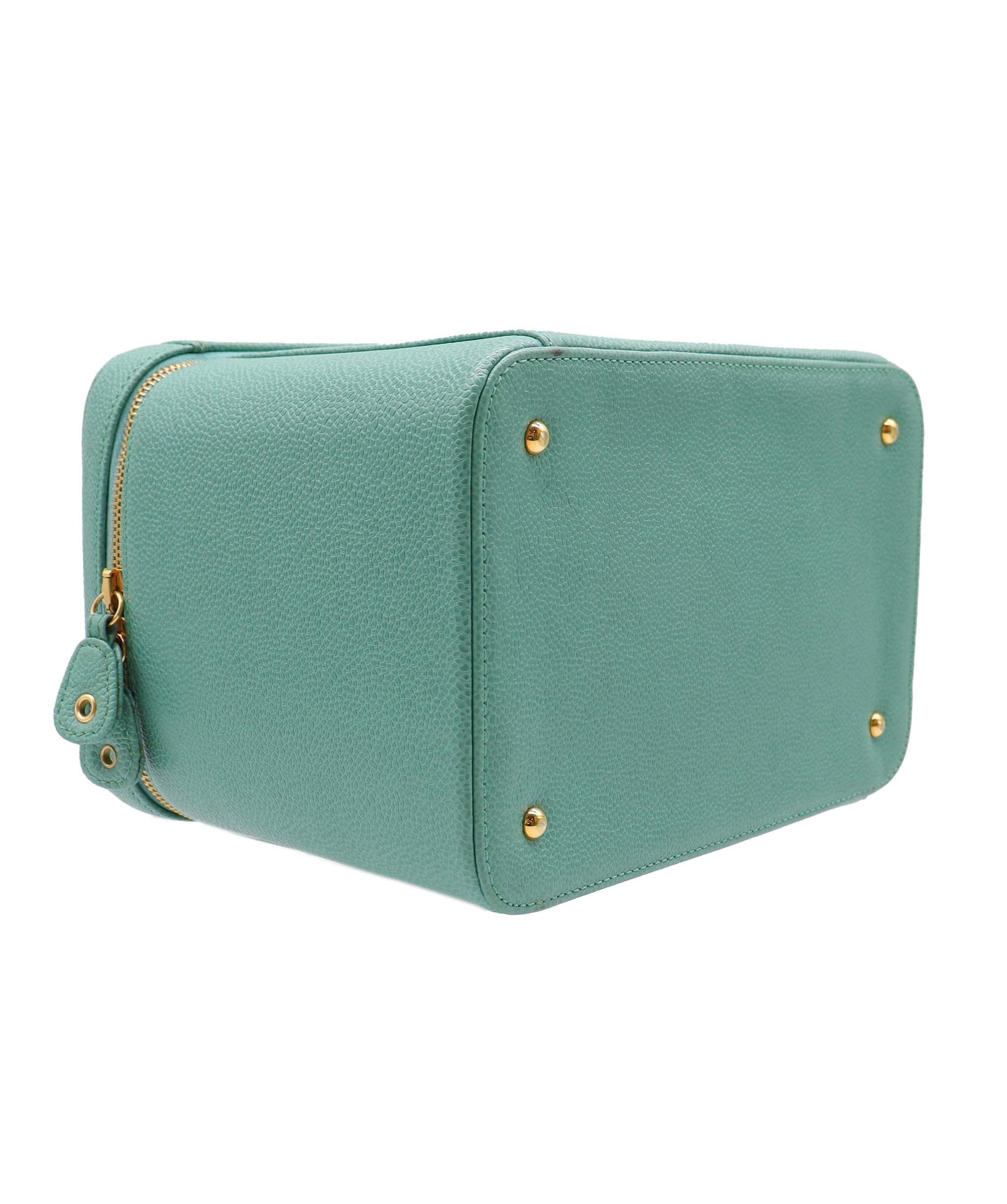 Chanel Chanel Vanity 2way Teal Caviar C24123283 ASC5920