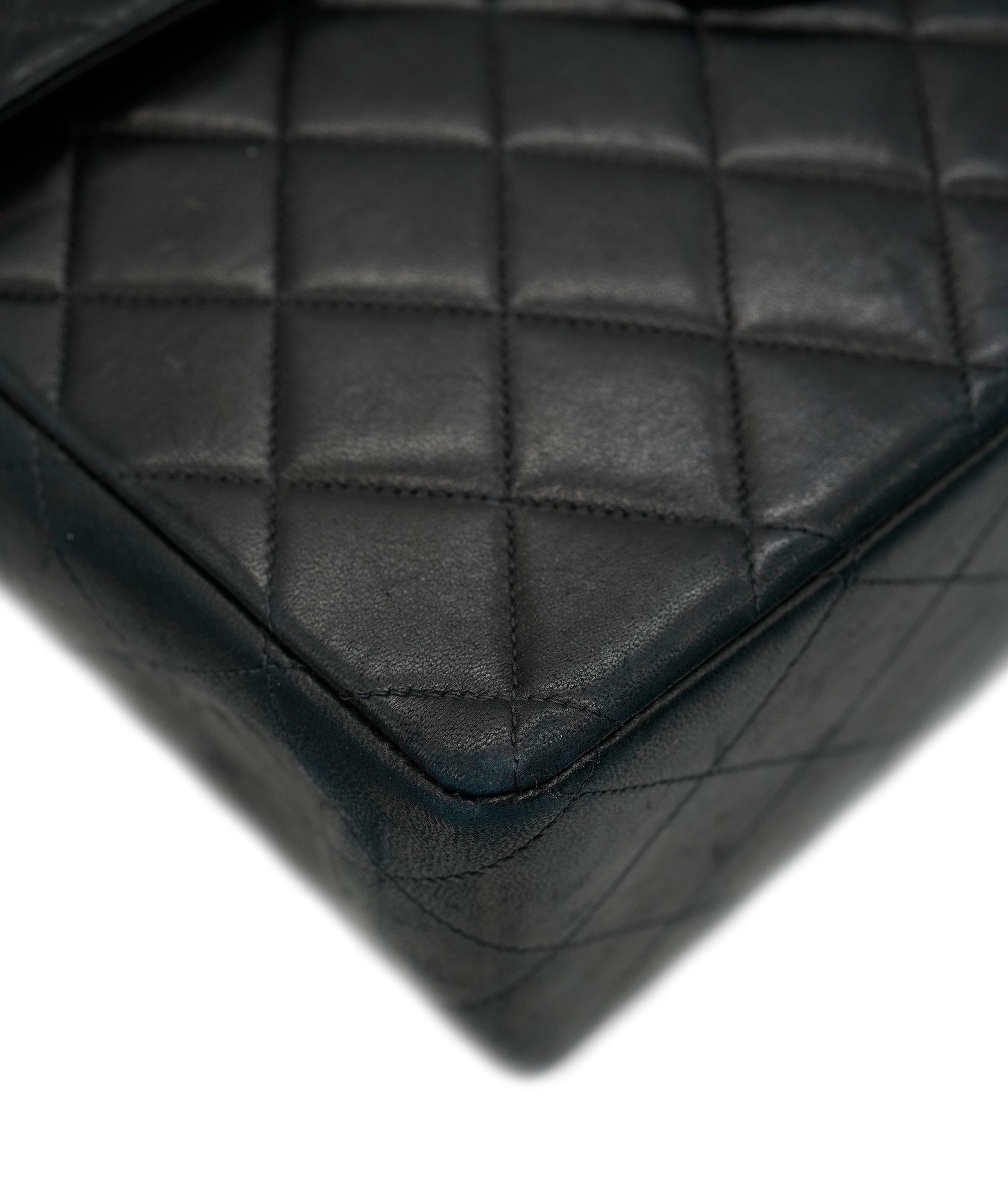 Chanel Chanel Vintage Black Lambskin Maxi XL Bag GHW ALL0933