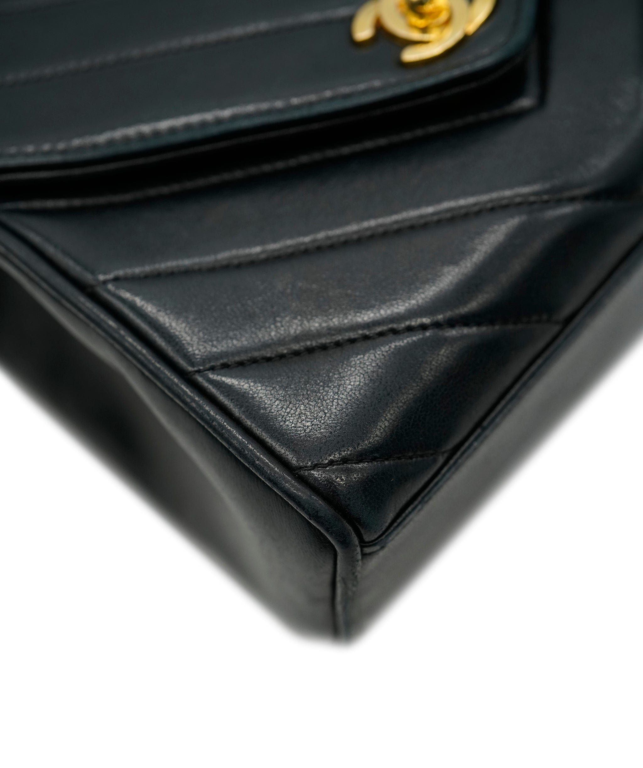 Chanel Chanel Vintage Mini Square Chevron Crossbody Bag ALC1705