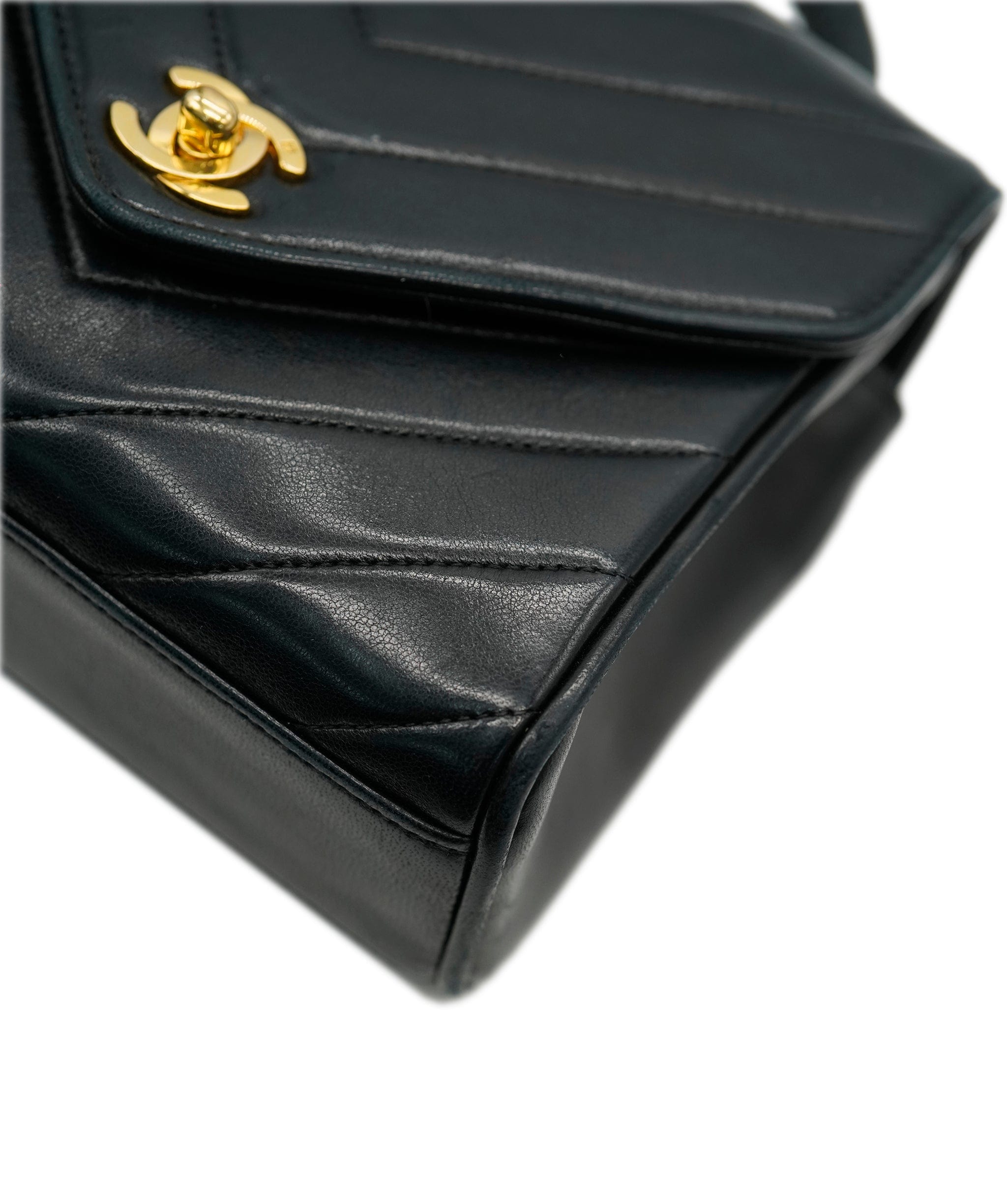 Chanel Chanel Vintage Mini Square Chevron Crossbody Bag ALC1705