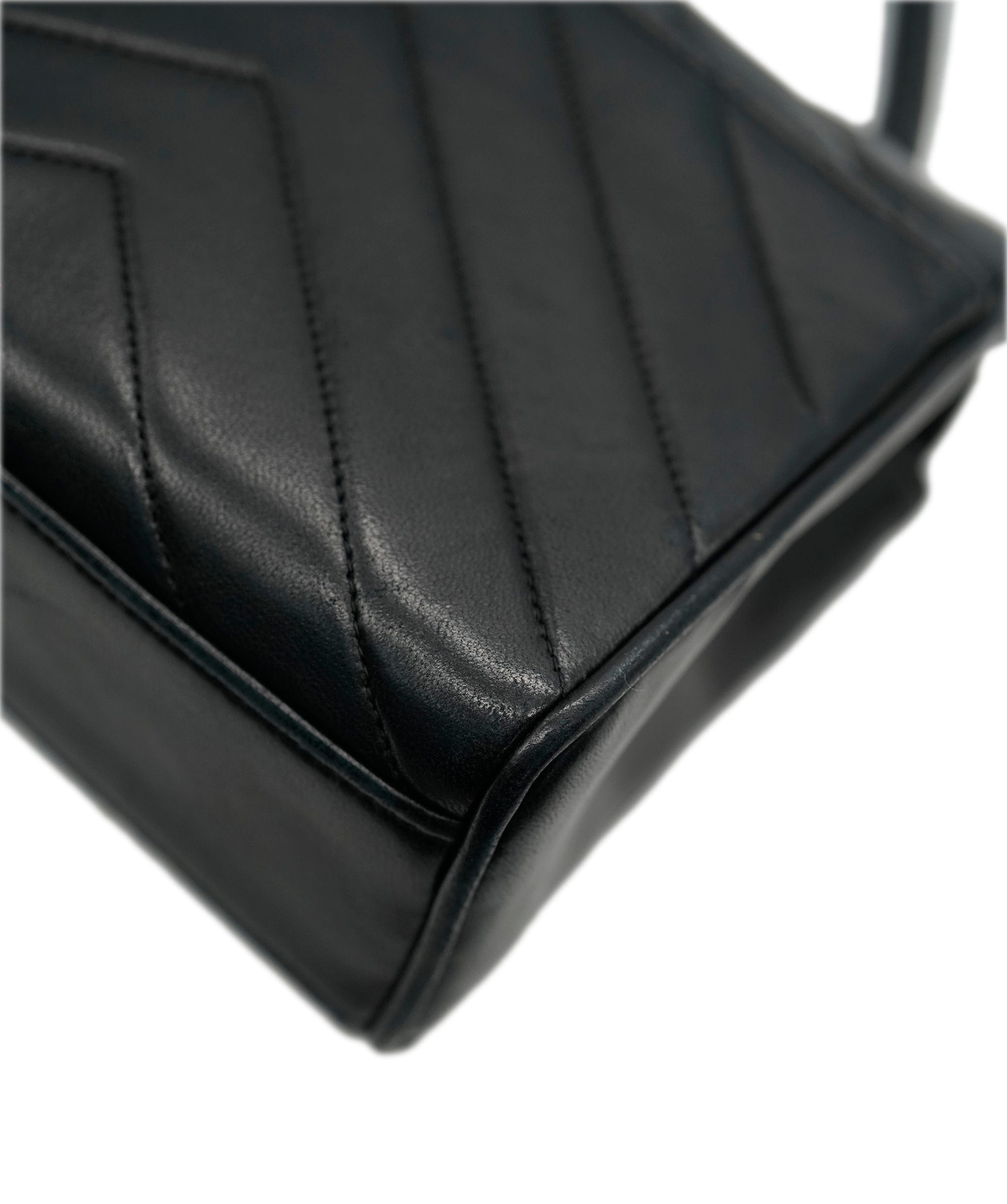 Chanel Chanel Vintage Mini Square Chevron Crossbody Bag ALC1705