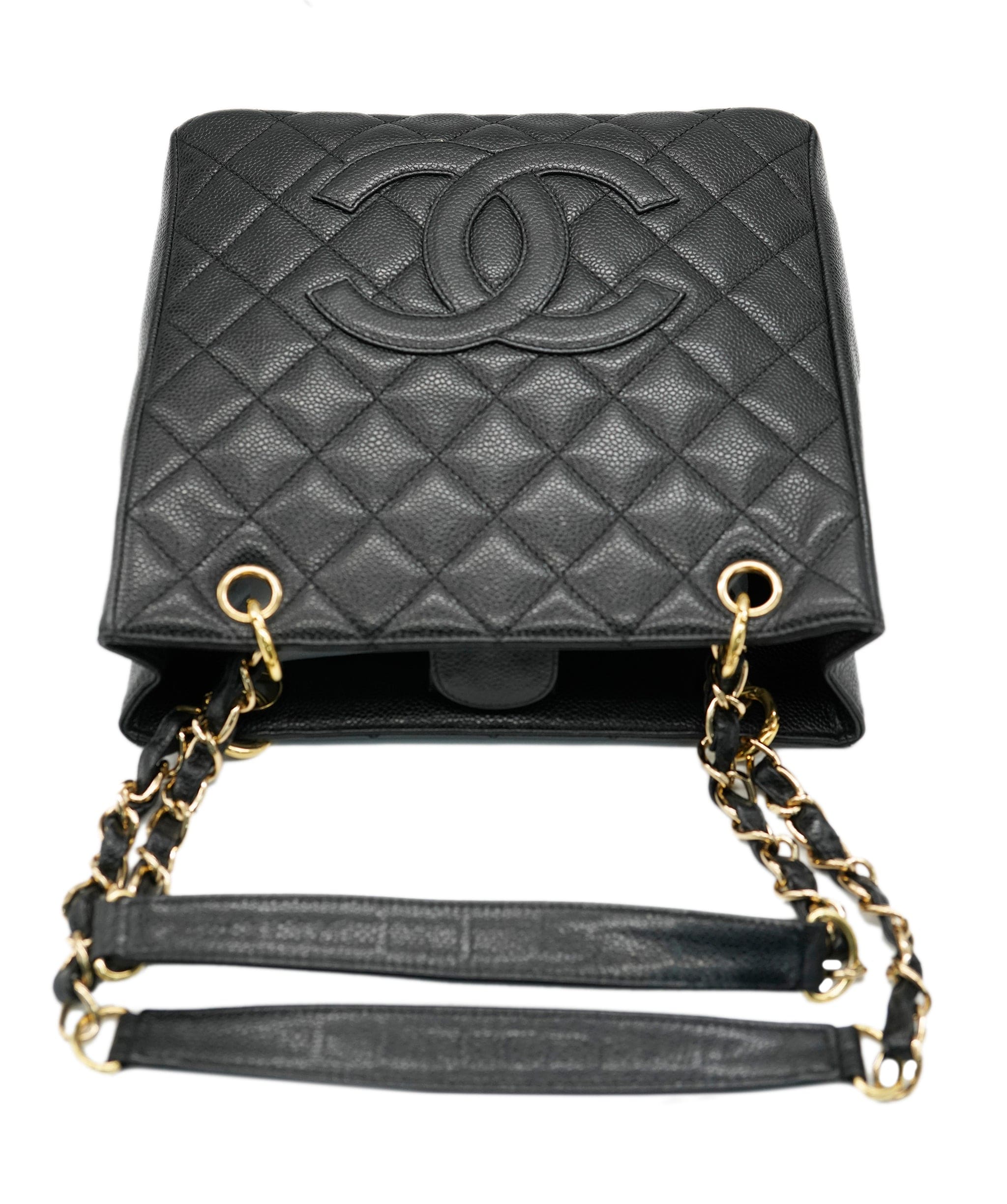 Chanel CHANEL VINTAGE PST CHAIN SHOULDER BAG BLACK CAVIAR SKIN 90269945 DBXS3591