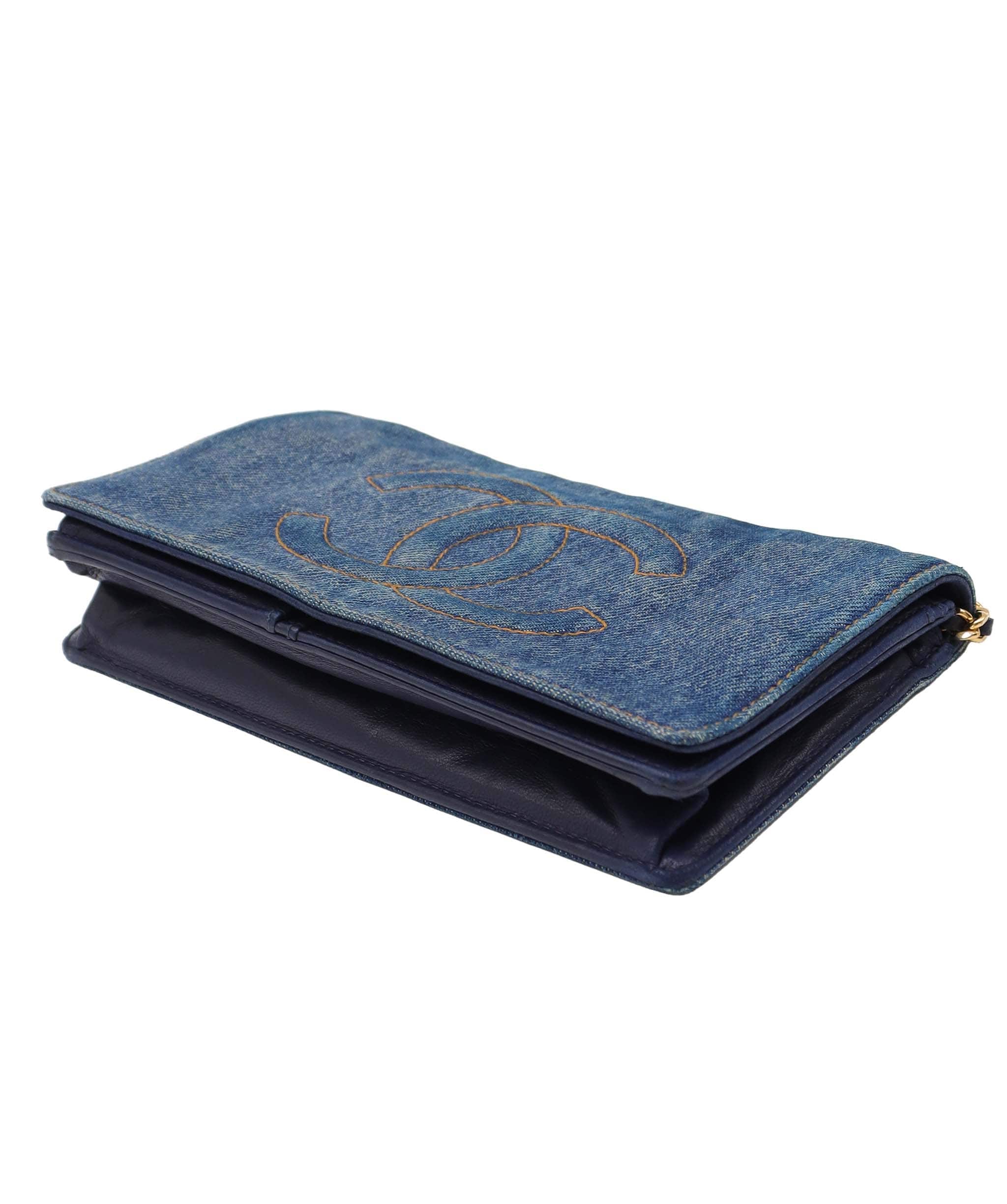 Chanel Chanel Vintage WOC Denim GHW #4 SKC1989