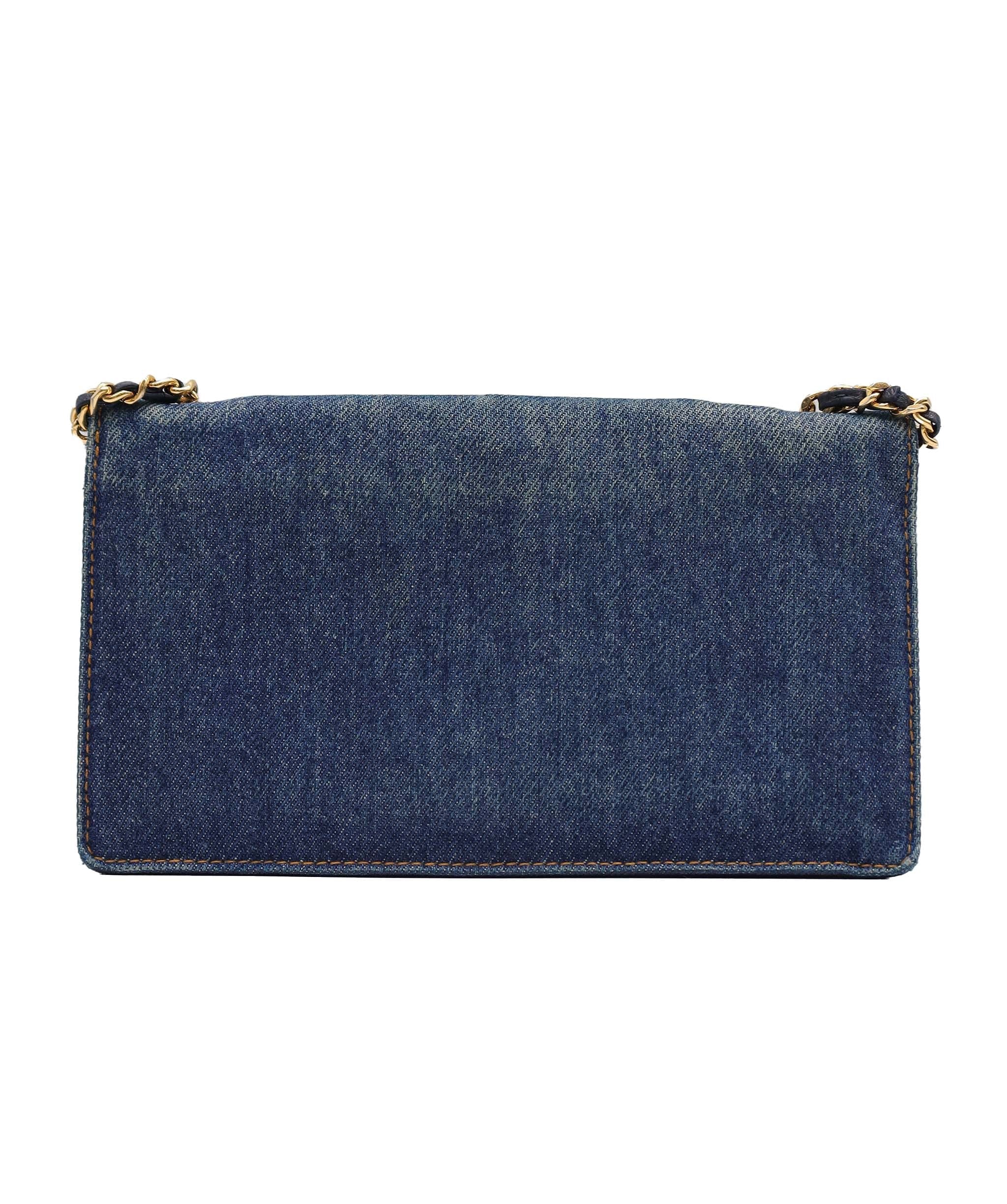 Chanel Chanel Vintage WOC Denim GHW #4 SKC1989