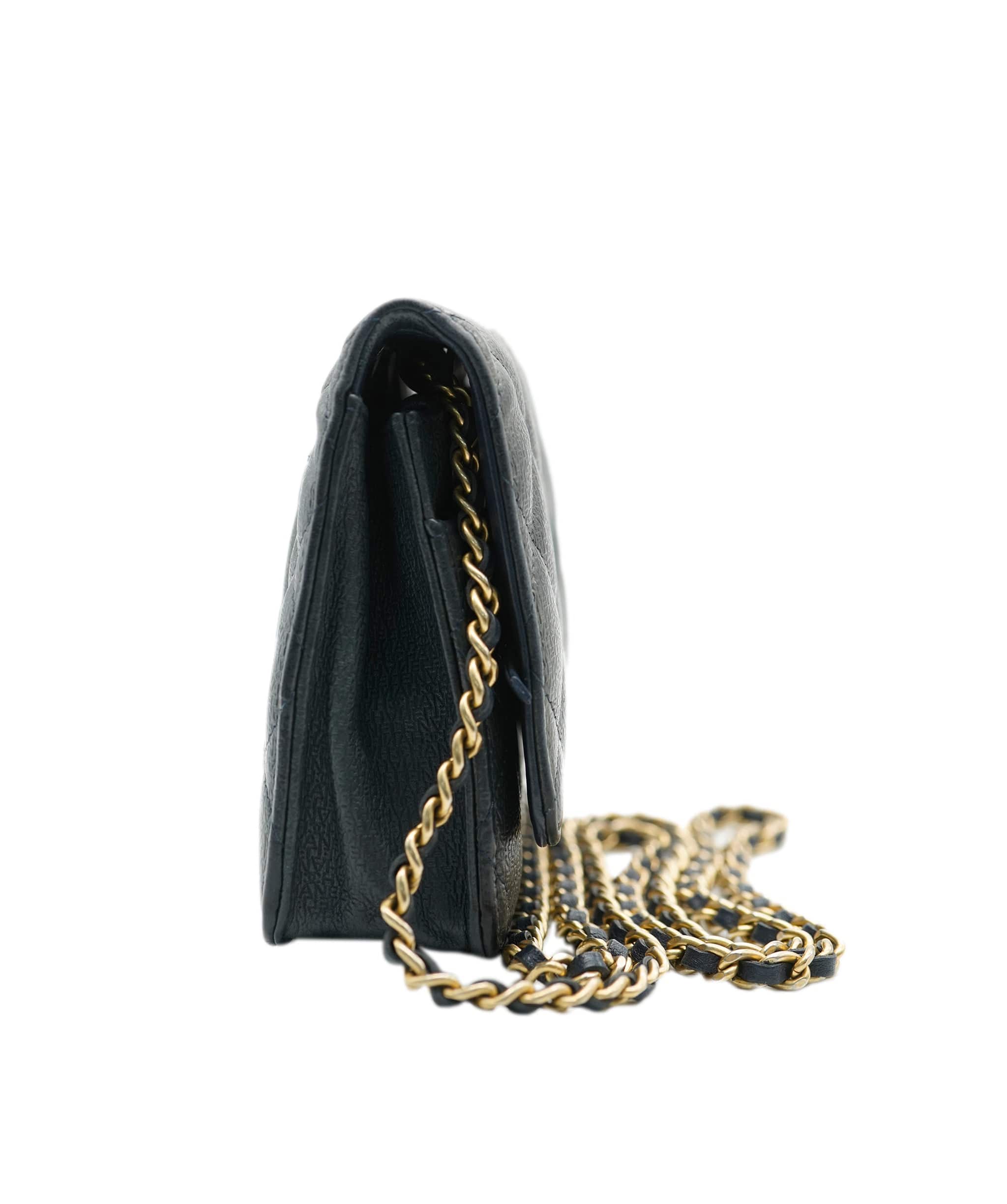 Chanel Chanel Wallet On Chain With Embossed CHANEL Logo GHW ALC2609