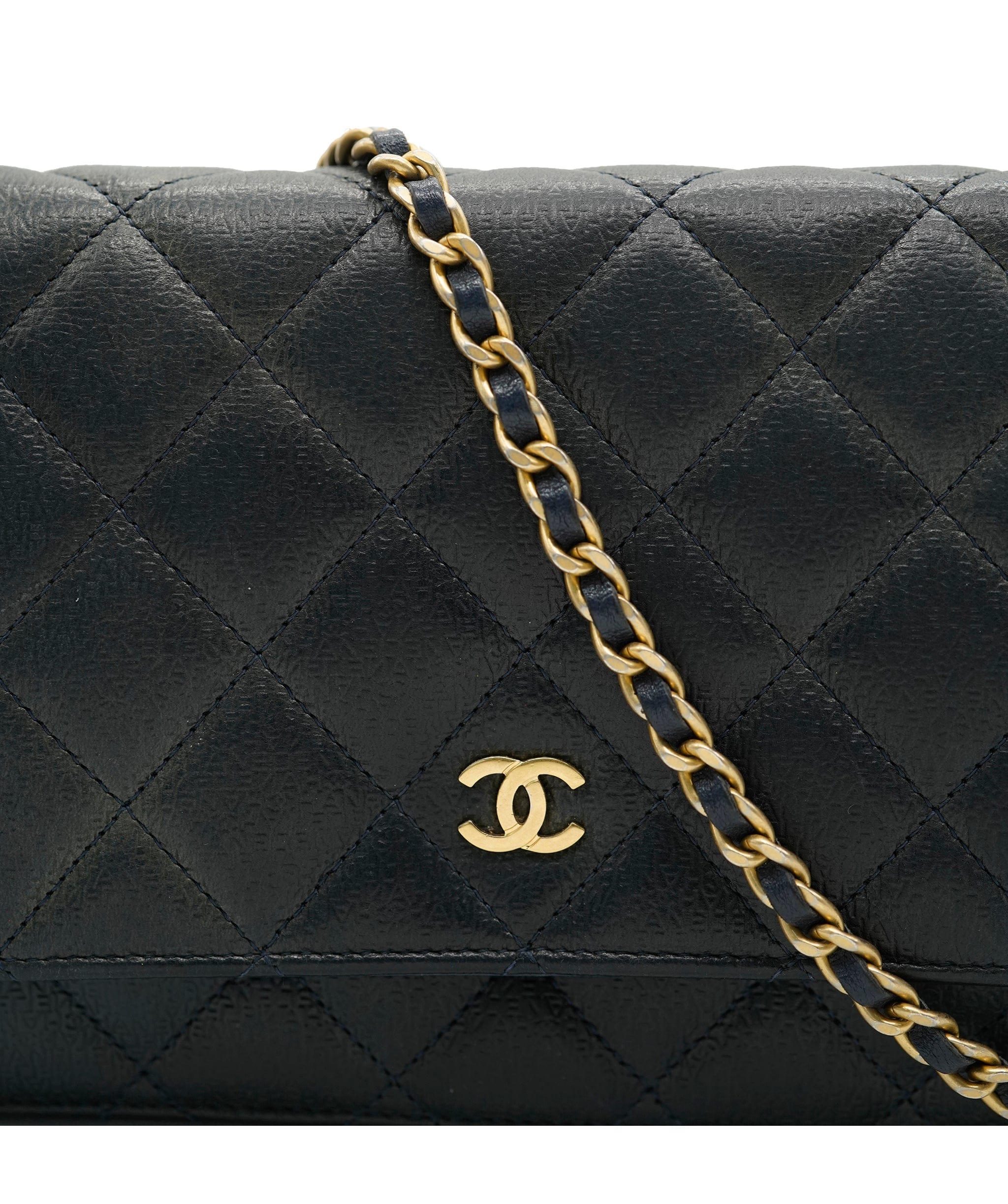 Chanel Chanel Wallet On Chain With Embossed CHANEL Logo GHW ALC2609