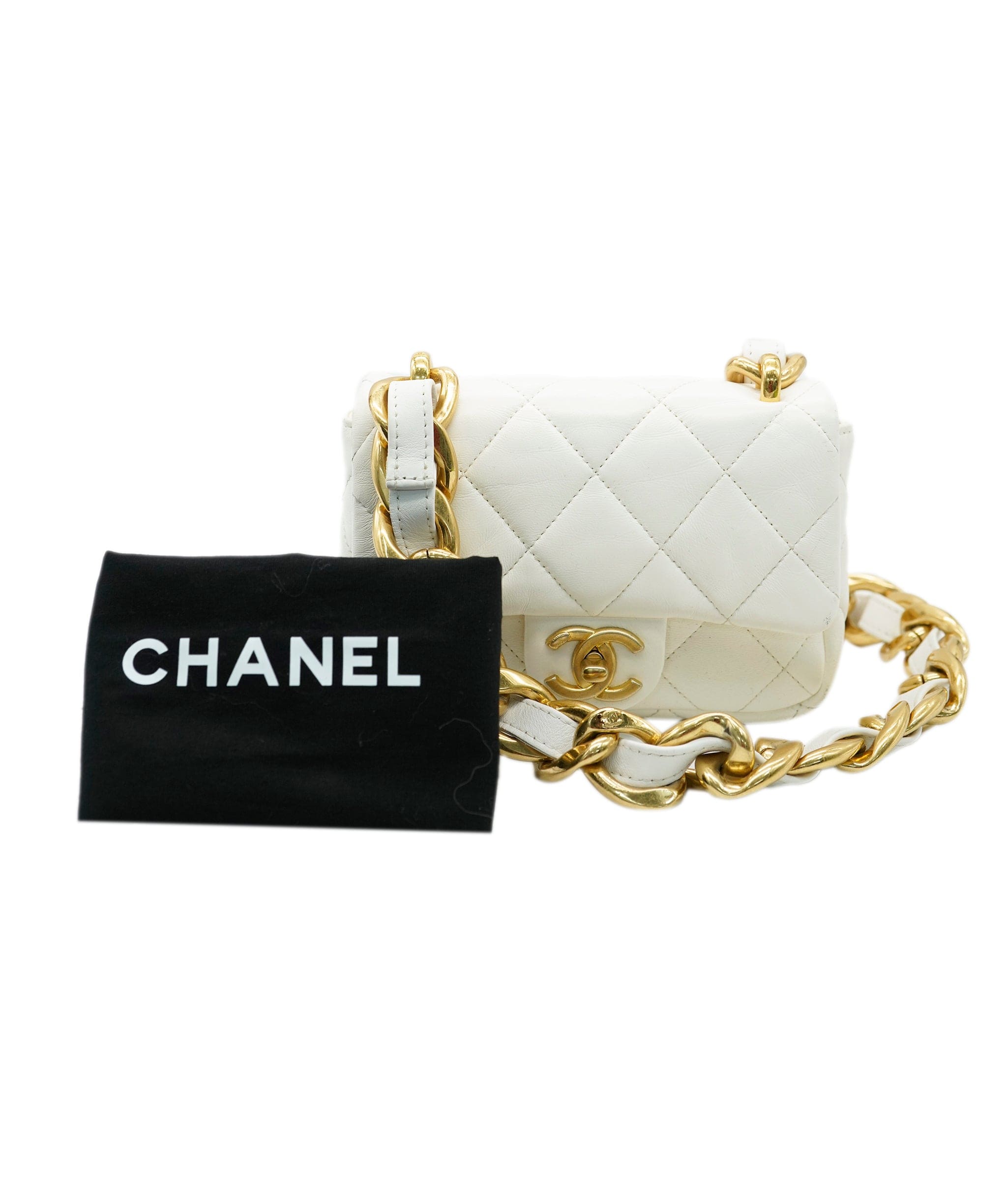 Chanel Chanel white funky town bag mini 22S AGL2554