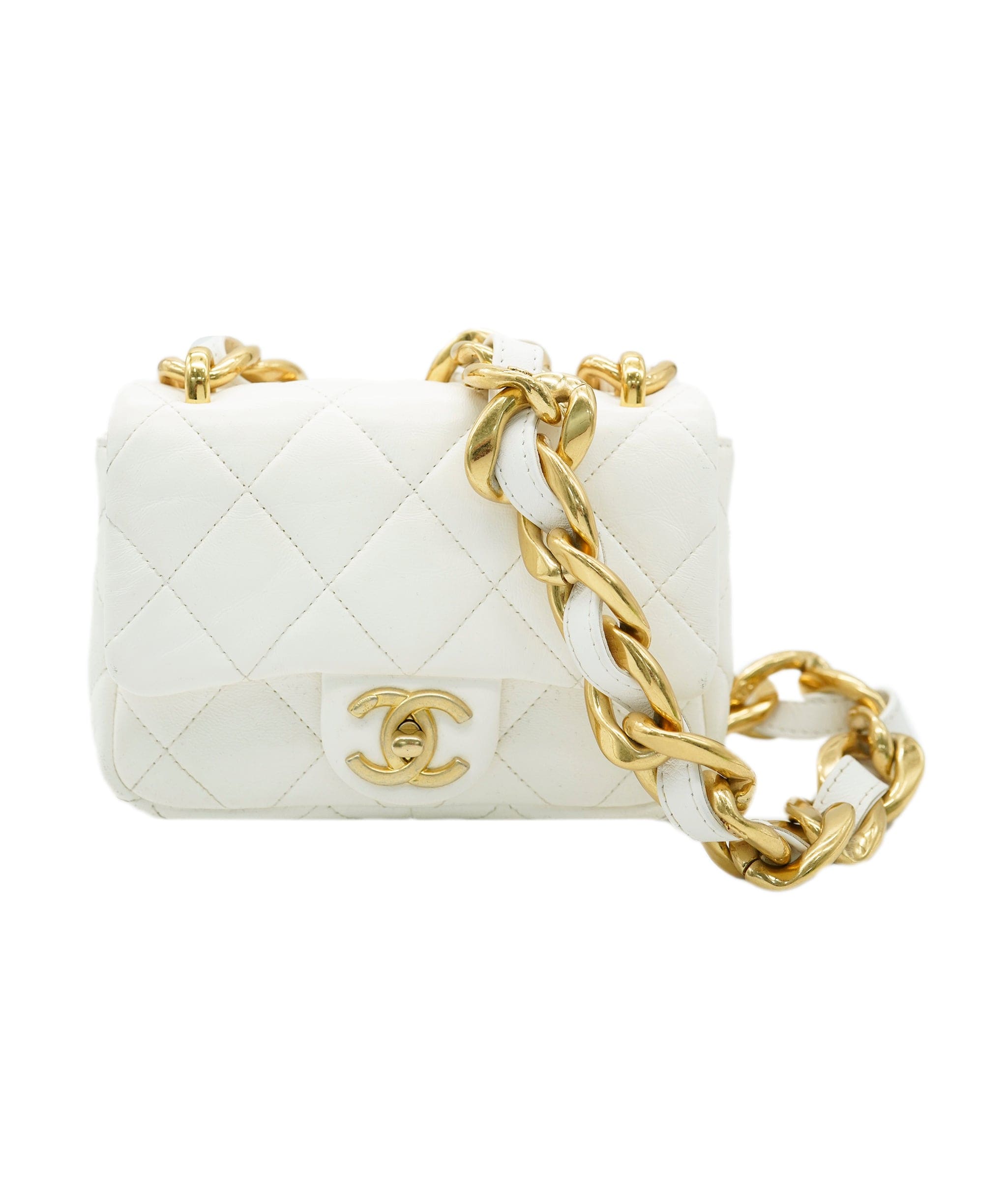 Chanel Chanel white funky town bag mini 22S AGL2554