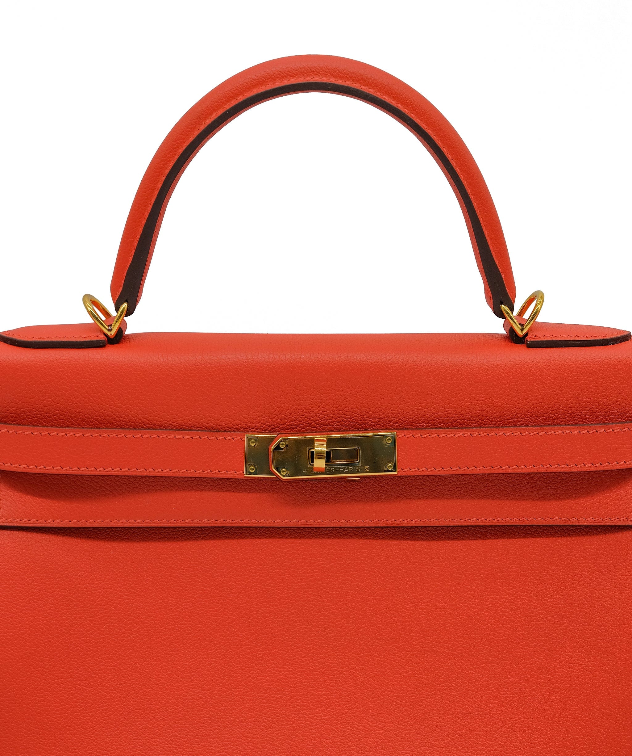 Chanel Hermes Kelly 32 Evercolour with box, dustbag & clochette RJC3208