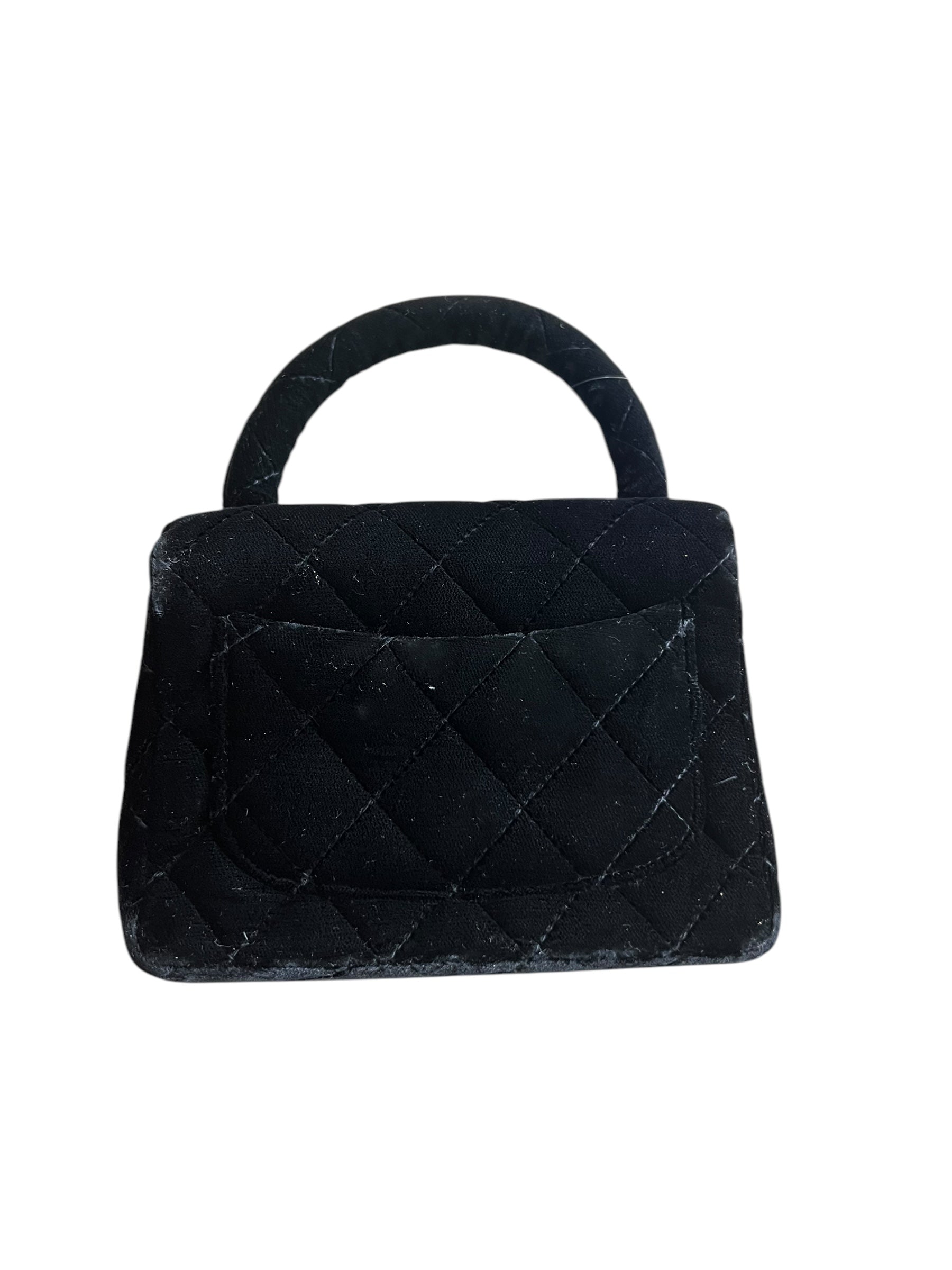 Chanel Rare Chanel Velvet Child Mini Top Handle Bag DXBK0050