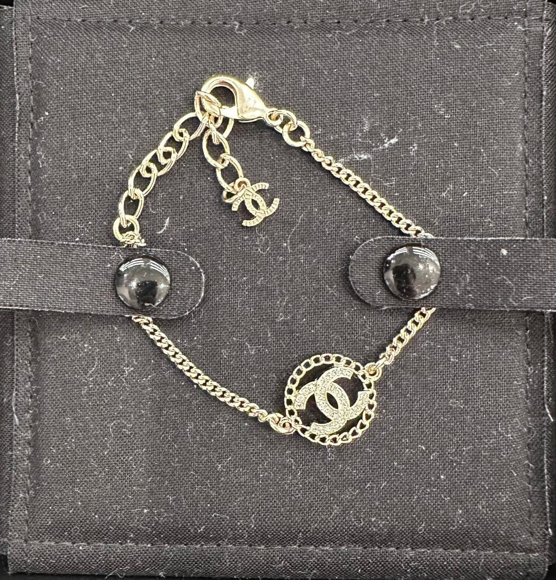 Chanel Chanel CC Diamente Gold Bracelet