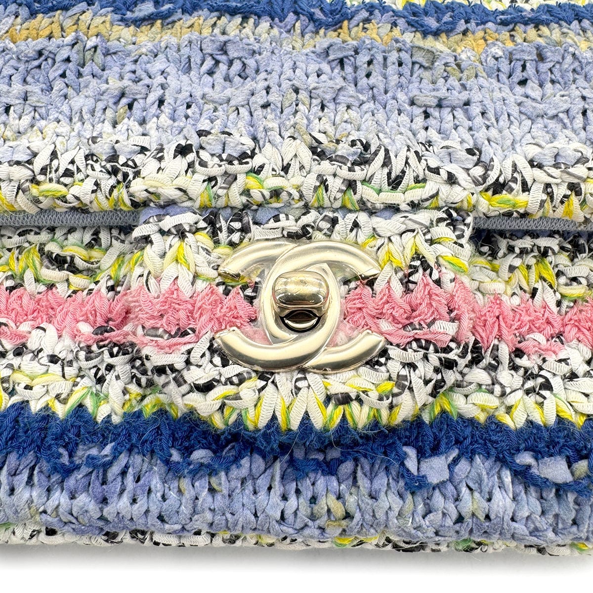 Chanel CHANEL CHAIN SHOULDER BAG MULTICOLOR TWEED 90272956