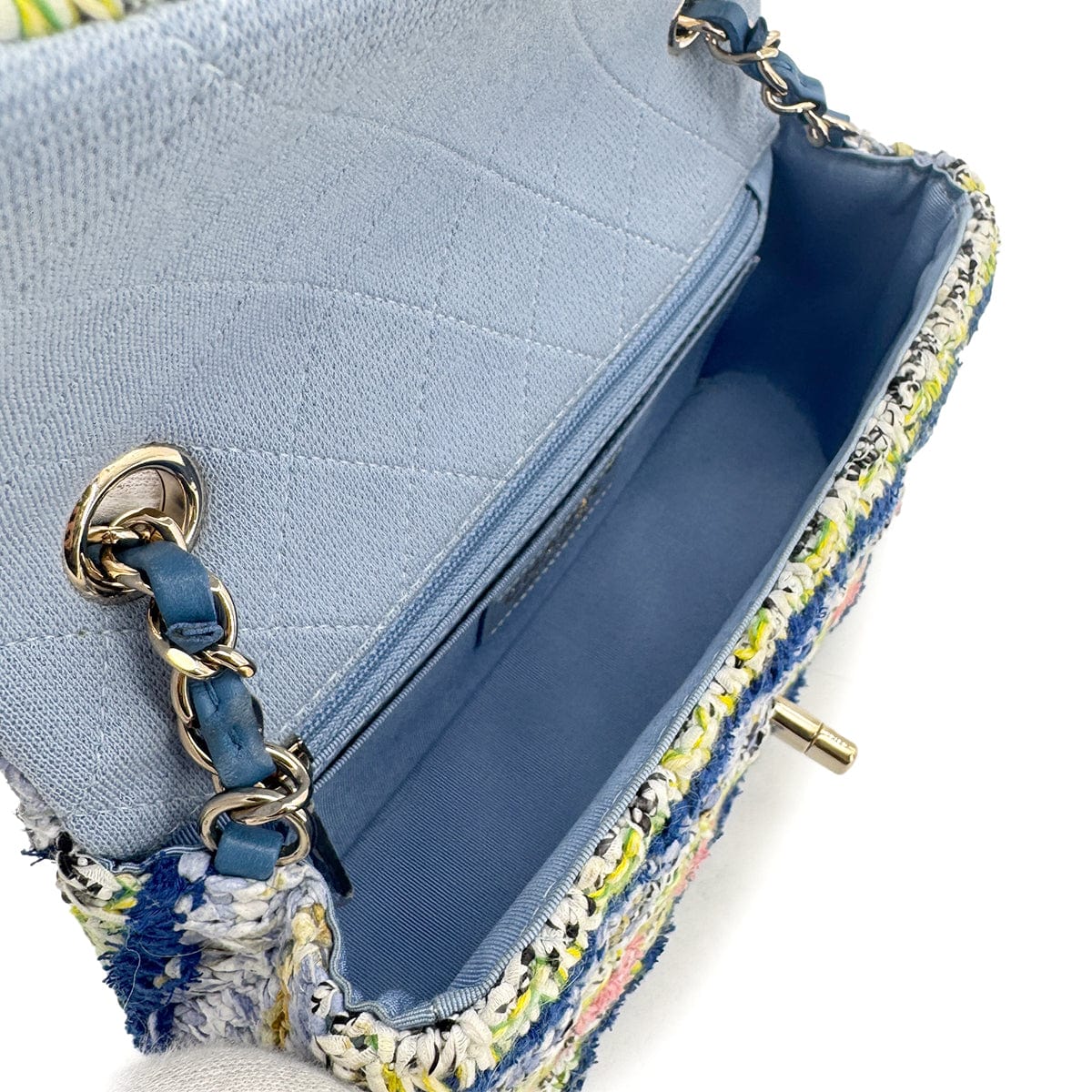 Chanel CHANEL CHAIN SHOULDER BAG MULTICOLOR TWEED 90272956