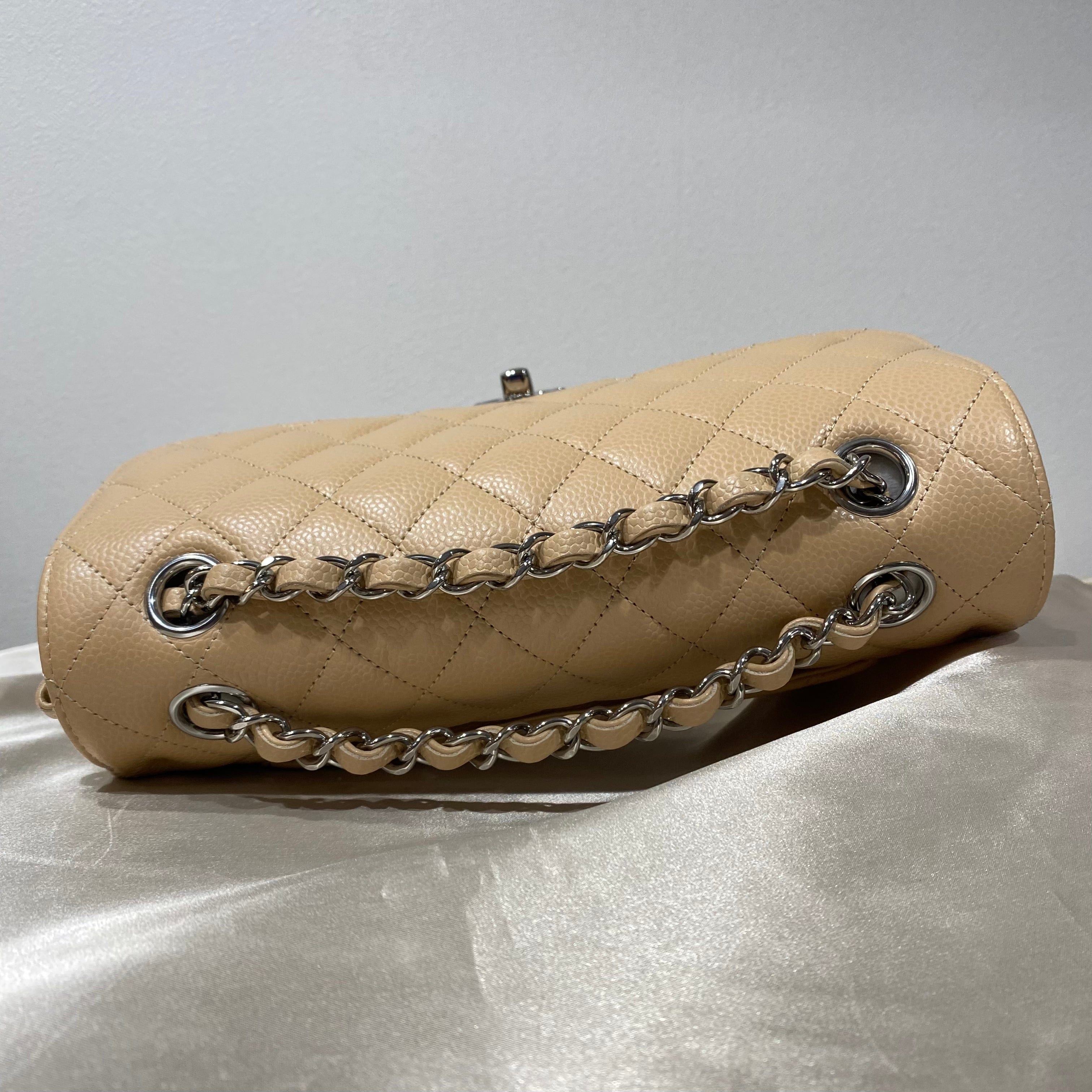 Chanel Chanel Classic Flap Small Beige Caviar SHW (MC) 90206386