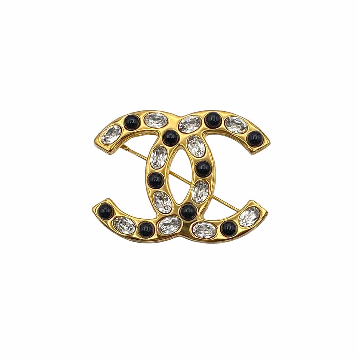 CHANEL CHANEL COCOMARK BROOCH RHINESTONE ACCESSORY B20K 90274065