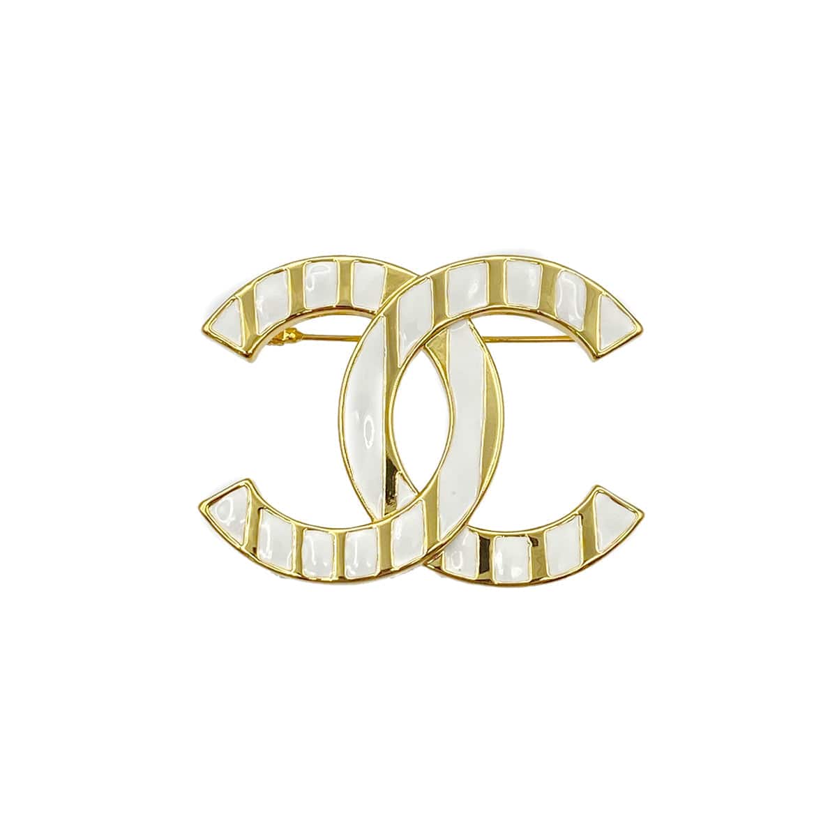 CHANEL CHANEL COCOMARK BROOCH WHITE ACCESSORY B23C 90275927
